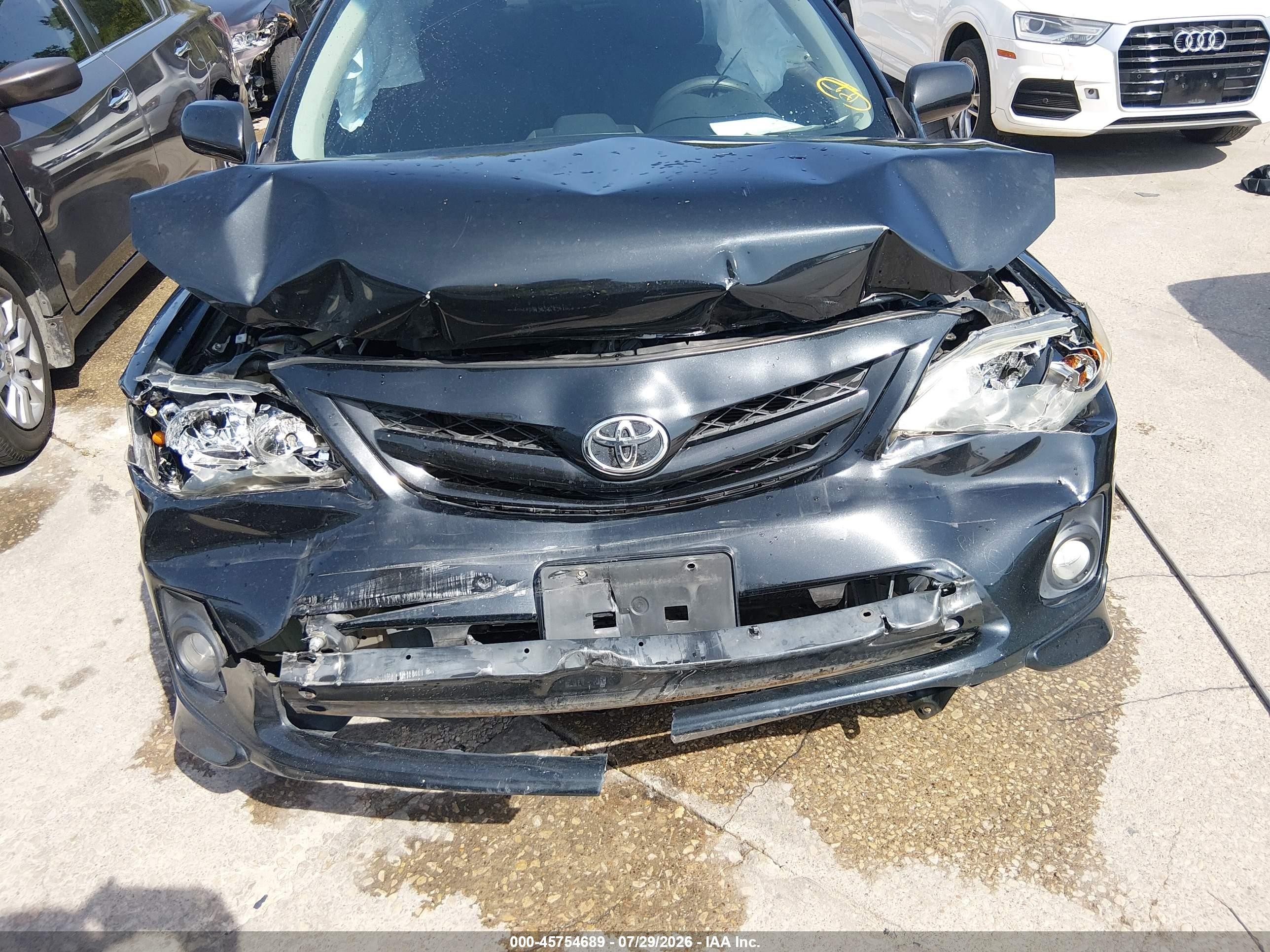 2013 Toyota Corolla S Black vin: 5YFBU4EE5DP108828