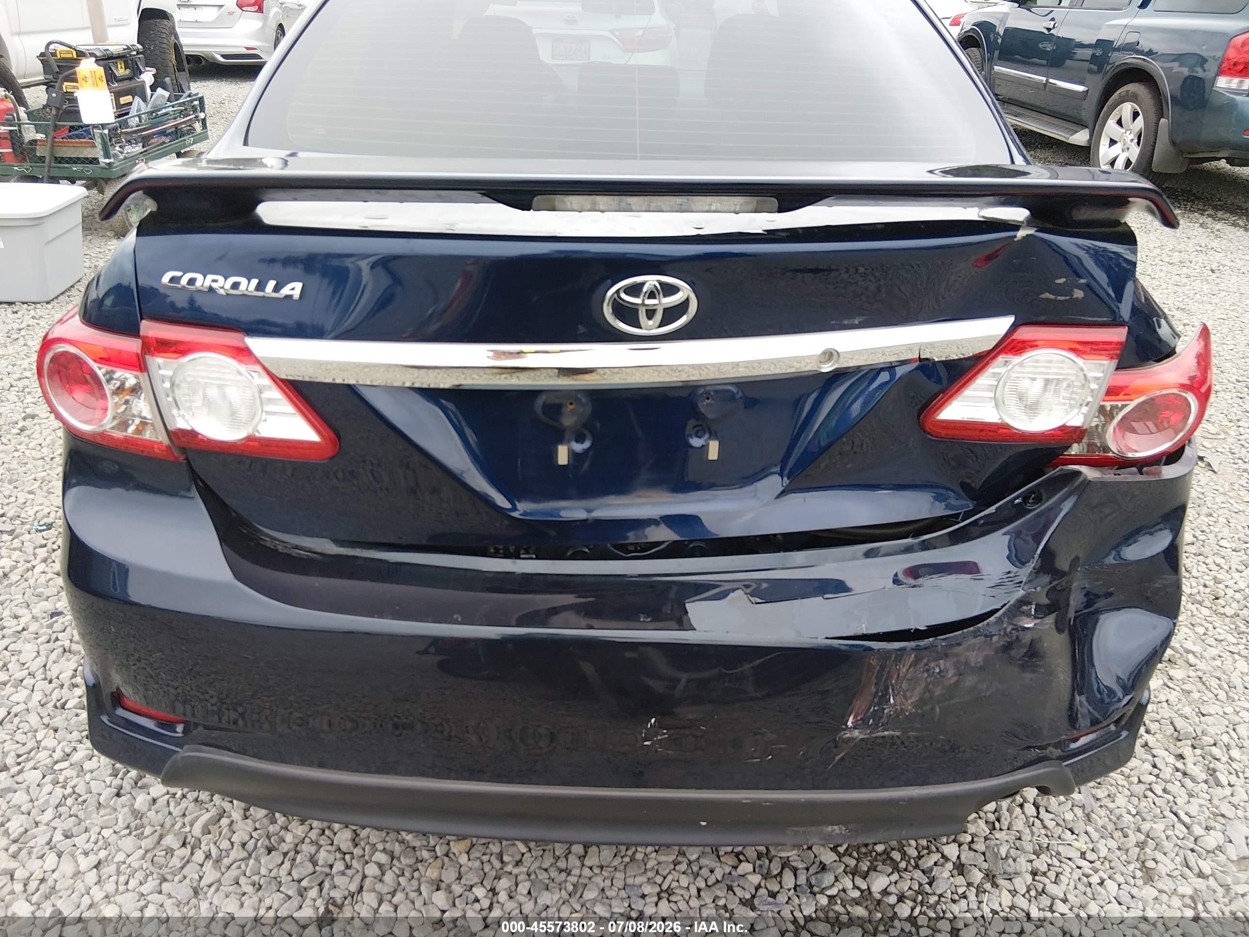 2013 Toyota Corolla S Blue vin: 5YFBU4EE5DP117948
