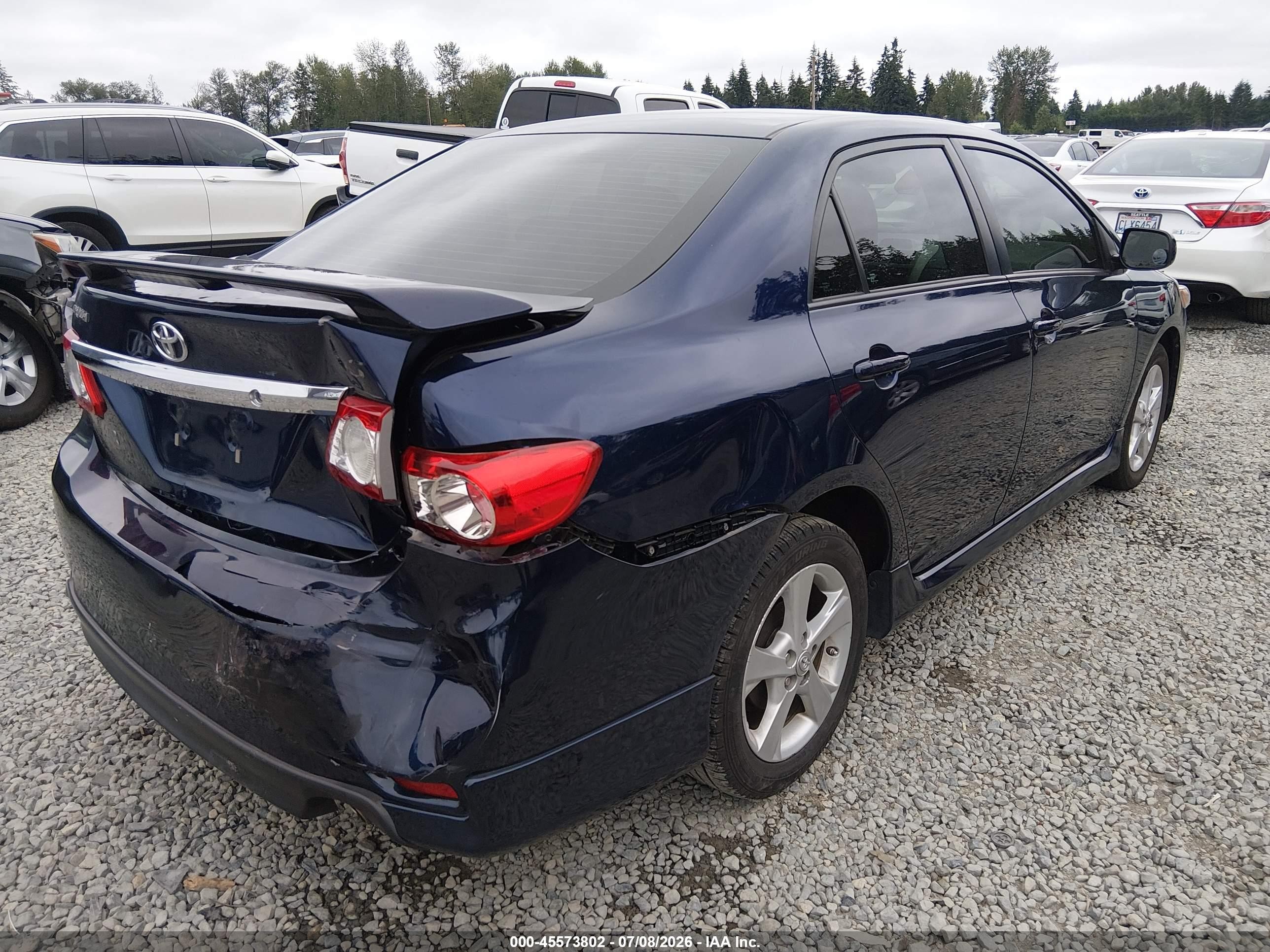 2013 Toyota Corolla S Blue vin: 5YFBU4EE5DP117948