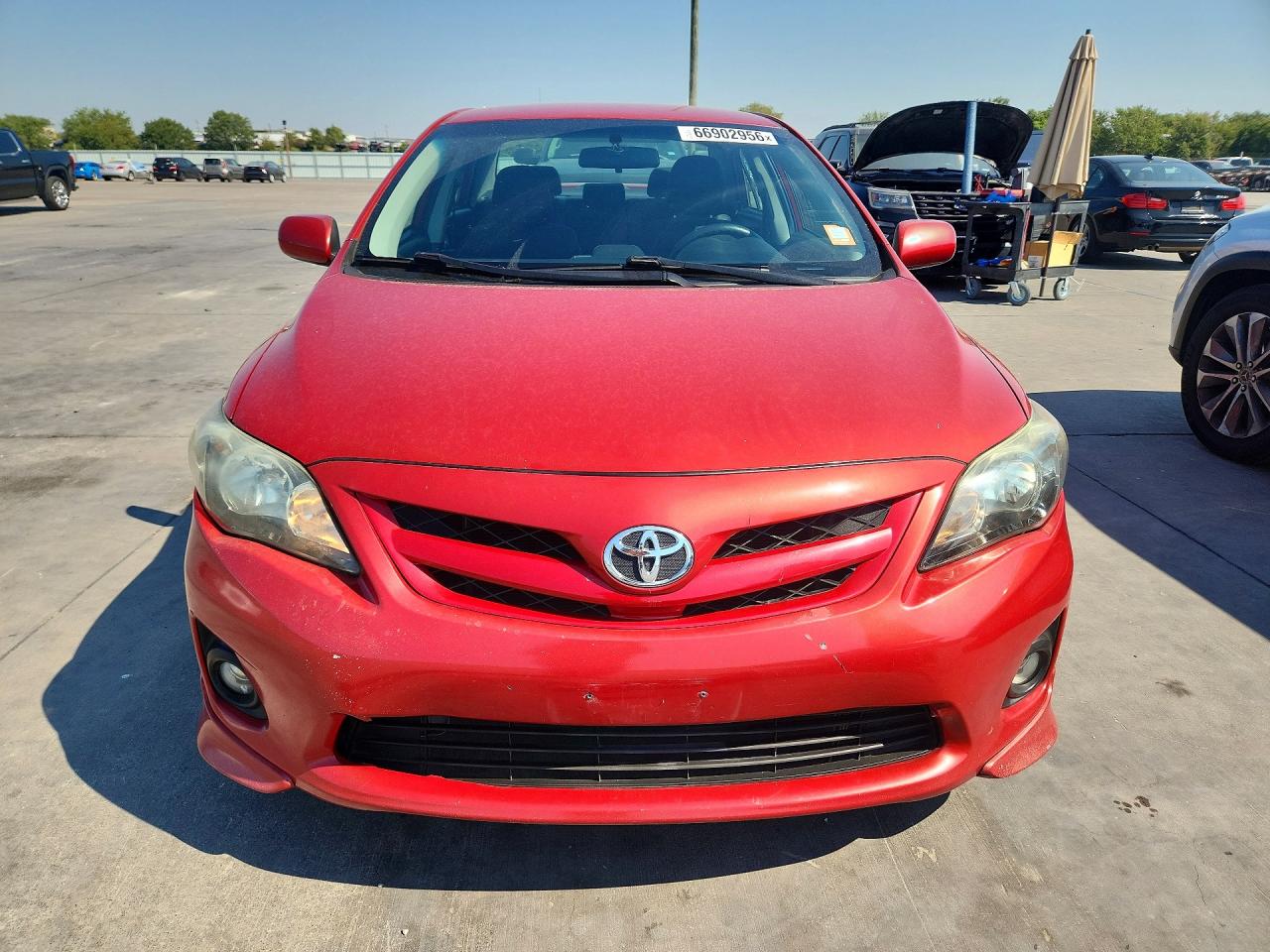 2013 Toyota Corolla S Red vin: 5YFBU4EE5DP146494