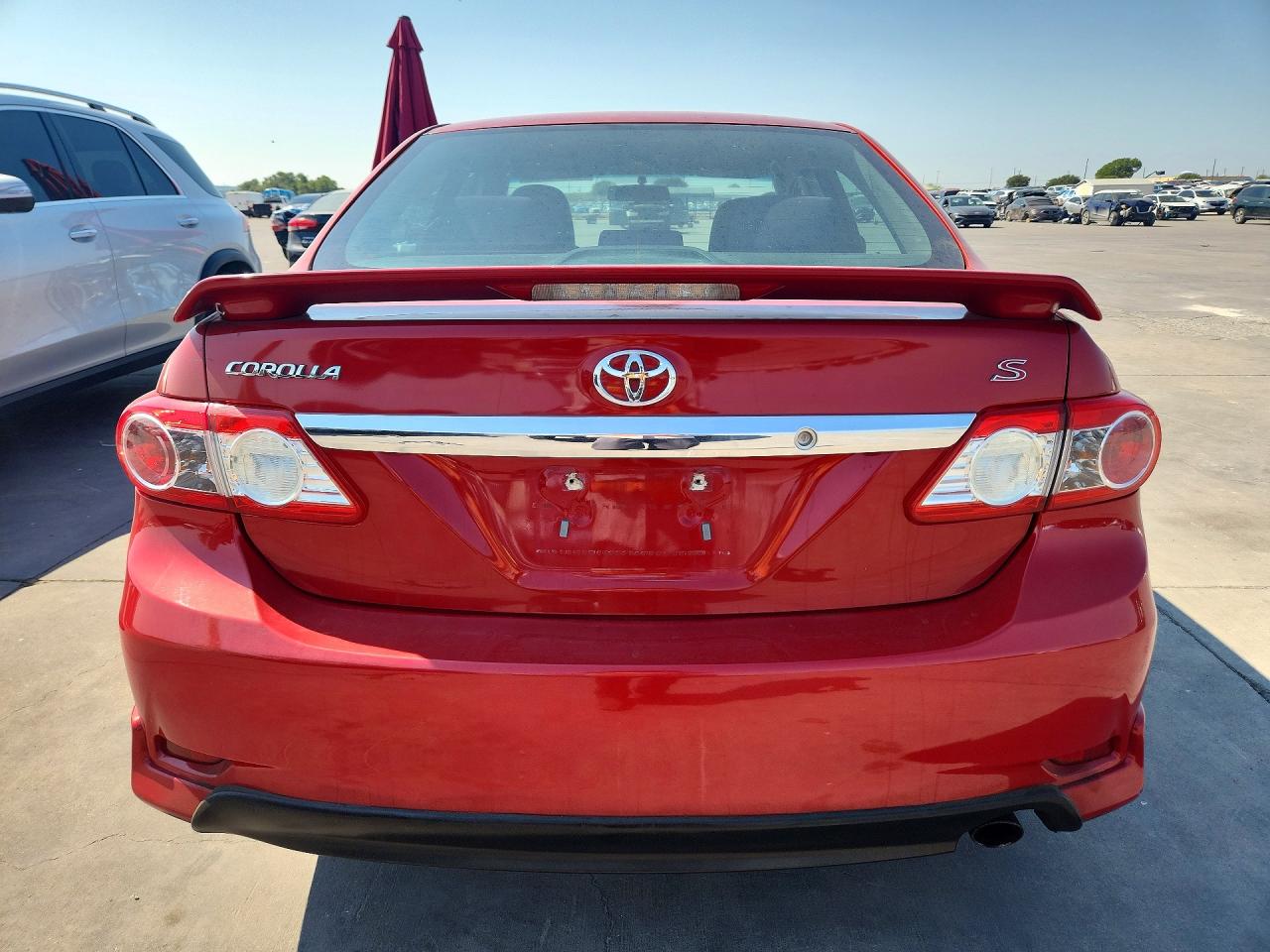 2013 Toyota Corolla S Red vin: 5YFBU4EE5DP146494