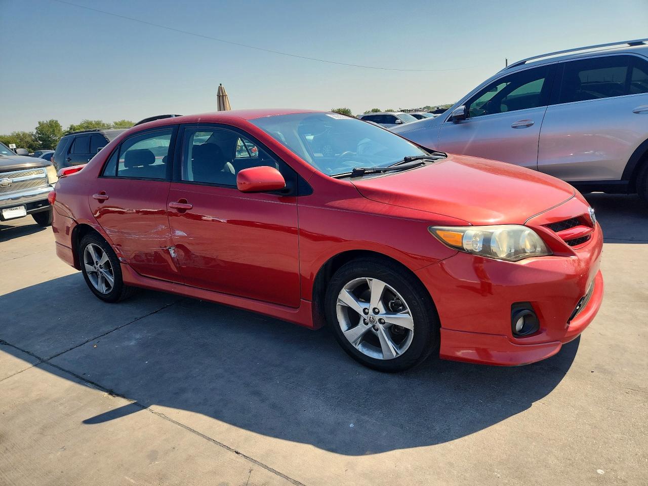 2013 Toyota Corolla S Red vin: 5YFBU4EE5DP146494