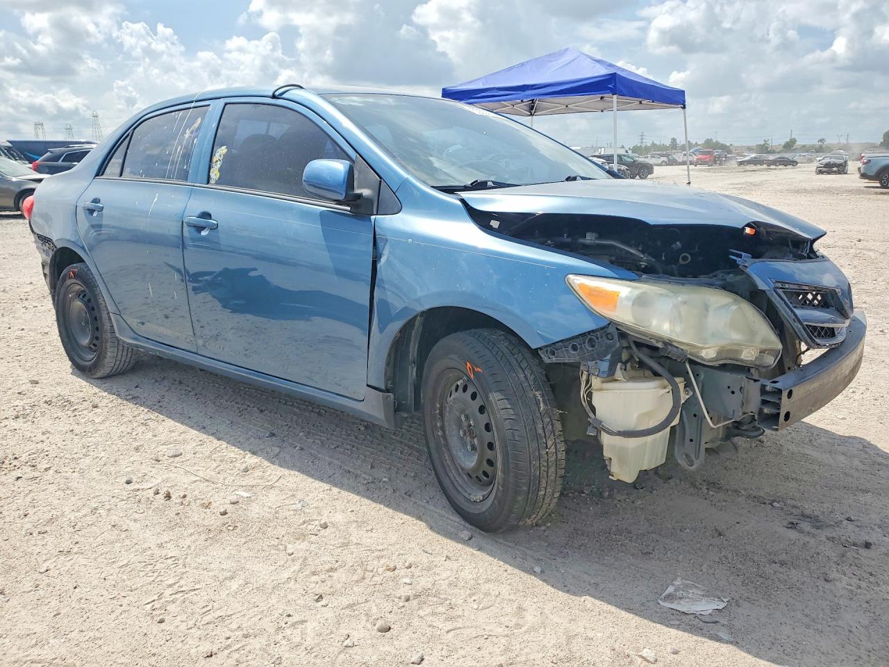 2013 Toyota Corolla L Blue vin: 5YFBU4EE5DP162758
