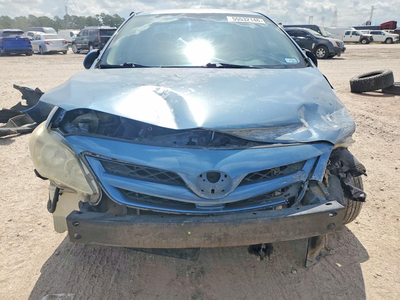 2013 Toyota Corolla L Blue vin: 5YFBU4EE5DP162758