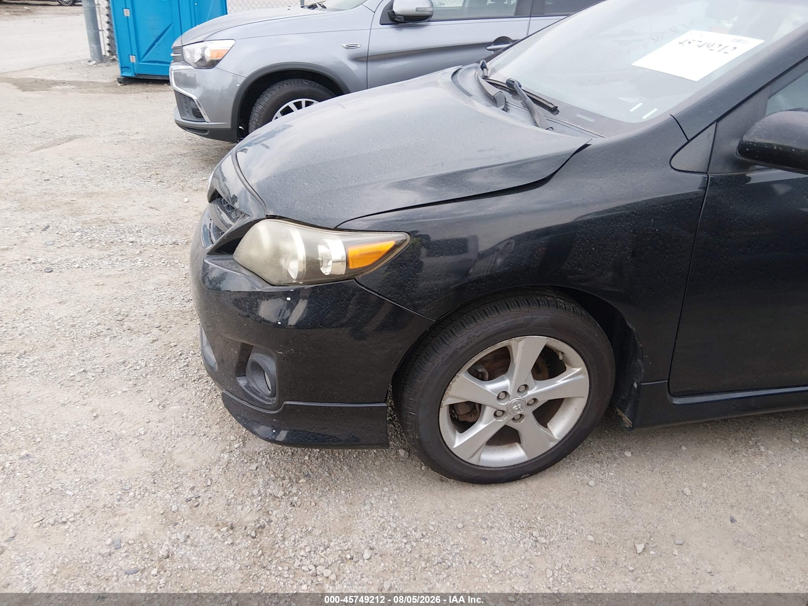 2013 Toyota Corolla S Black vin: 5YFBU4EE5DP176904