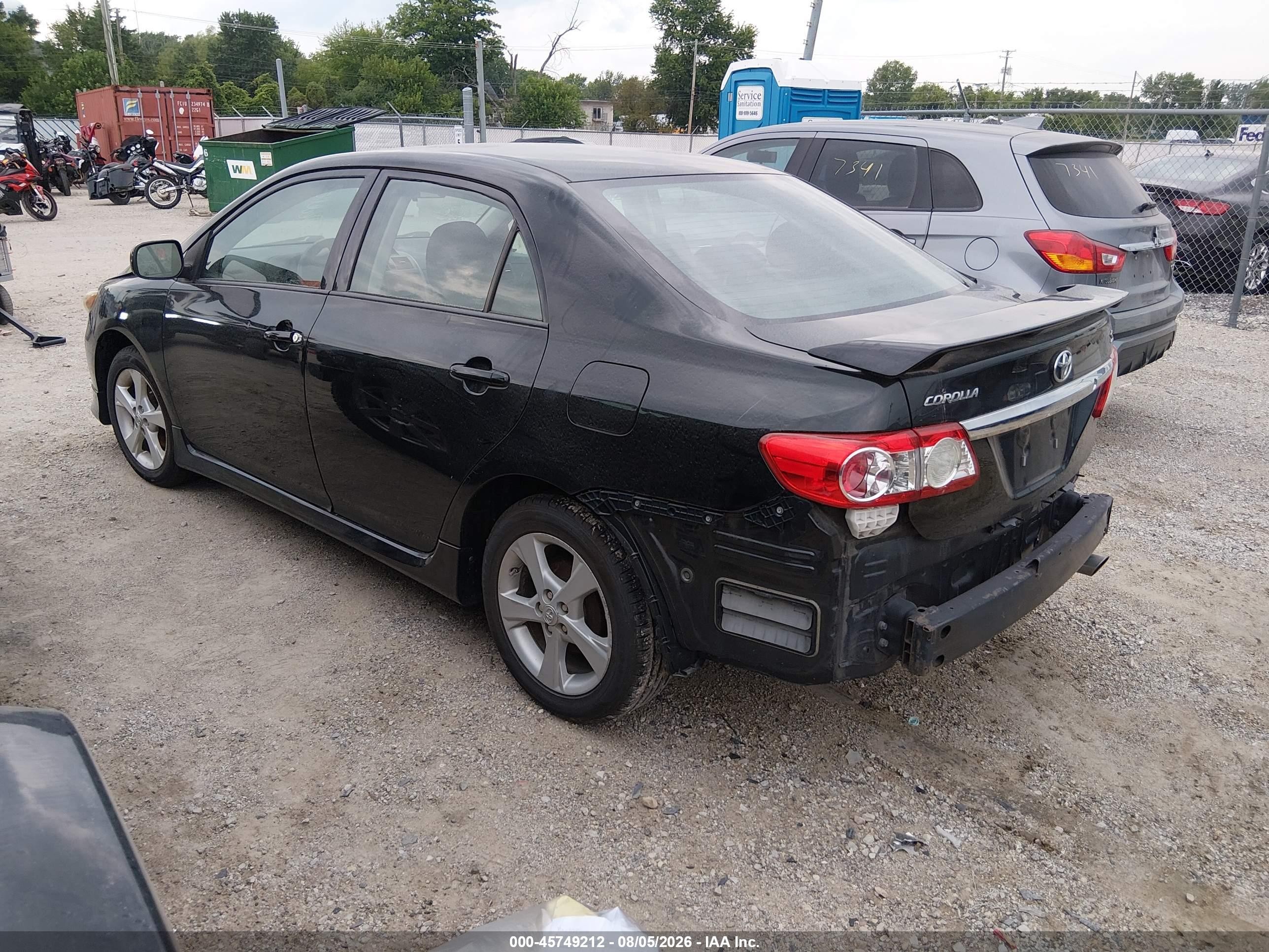 2013 Toyota Corolla S Black vin: 5YFBU4EE5DP176904