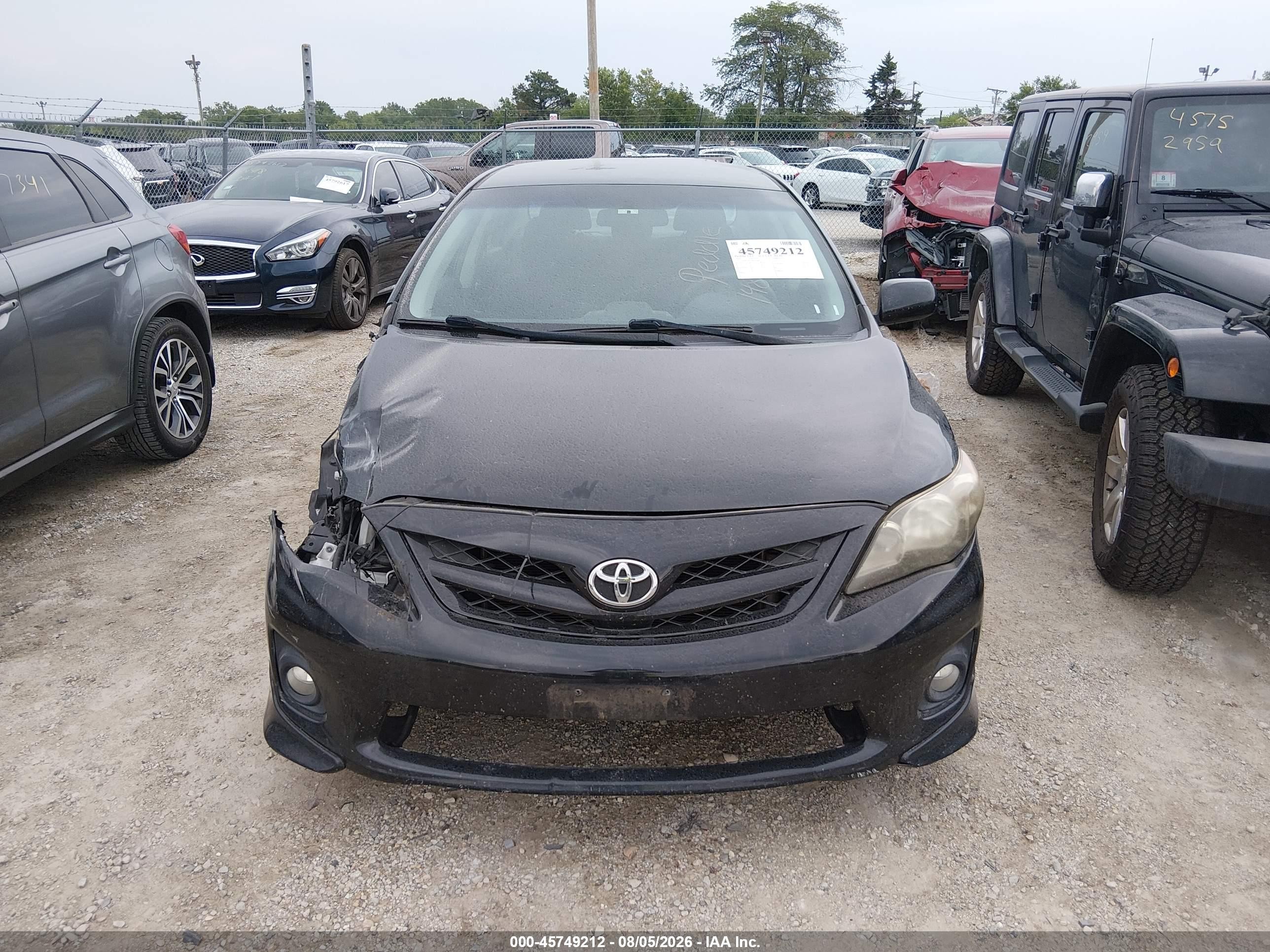 2013 Toyota Corolla S Black vin: 5YFBU4EE5DP176904