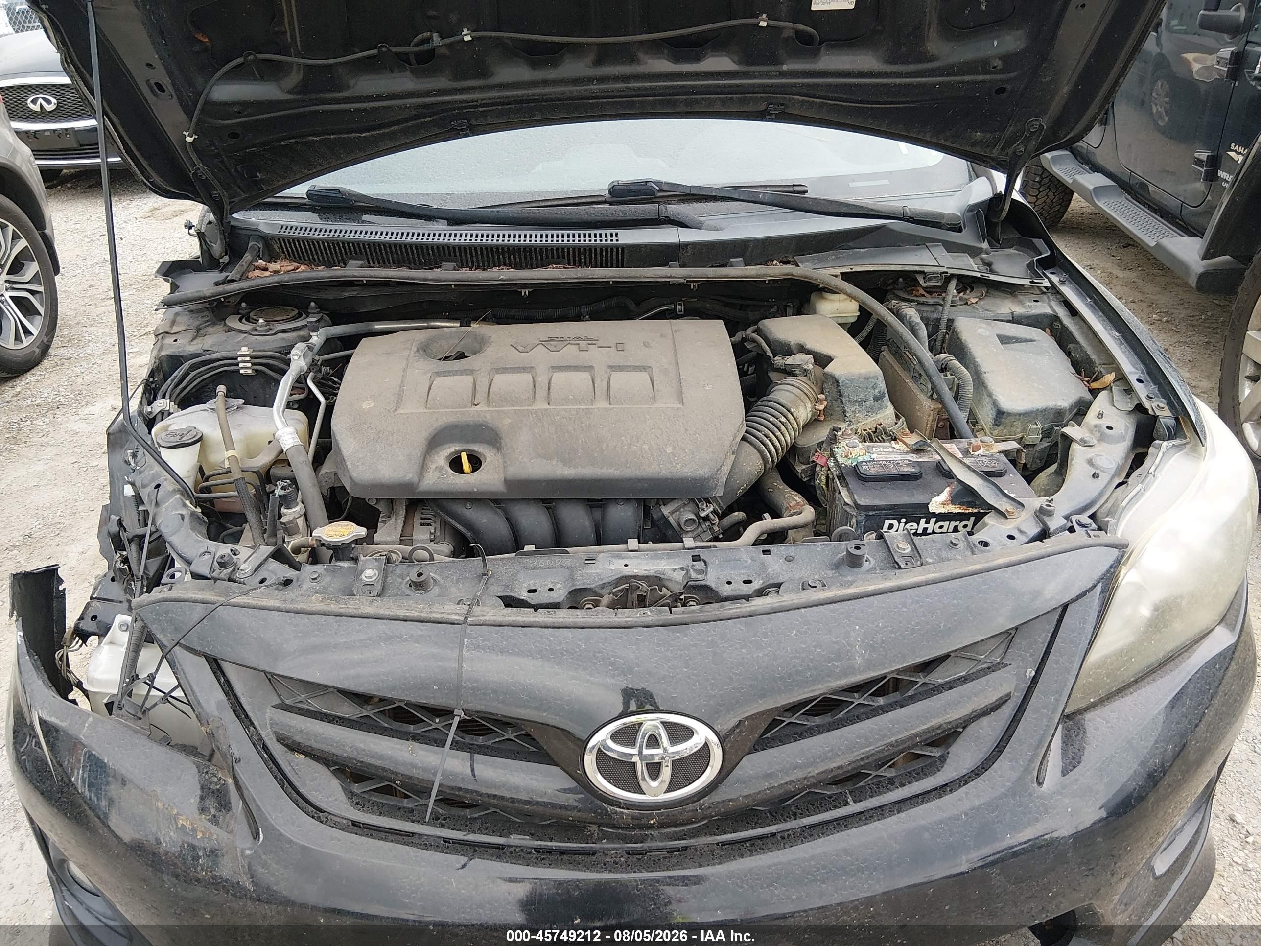 2013 Toyota Corolla S Black vin: 5YFBU4EE5DP176904