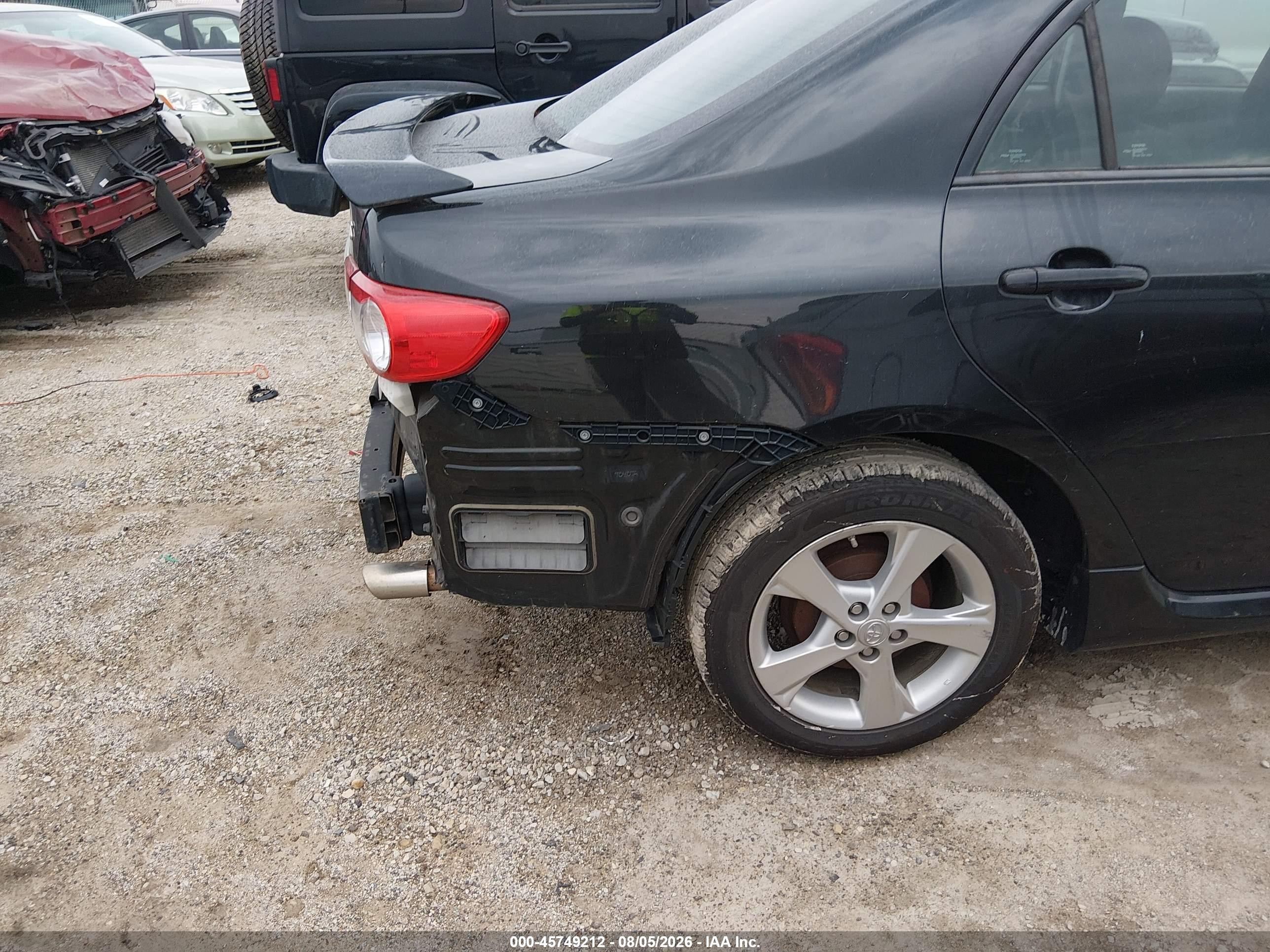 2013 Toyota Corolla S Black vin: 5YFBU4EE5DP176904