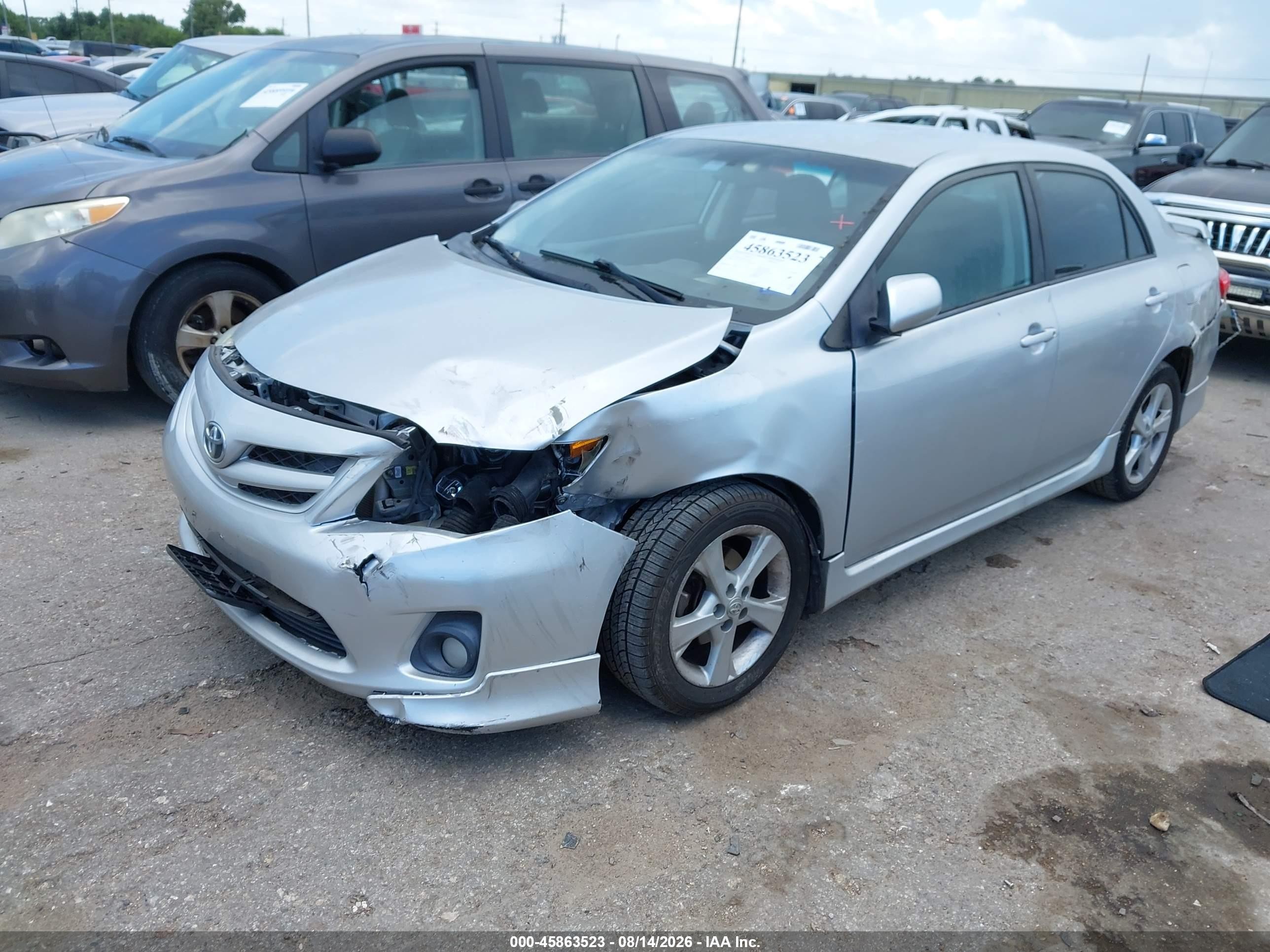 2013 Toyota Corolla S Silver vin: 5YFBU4EE5DP179558