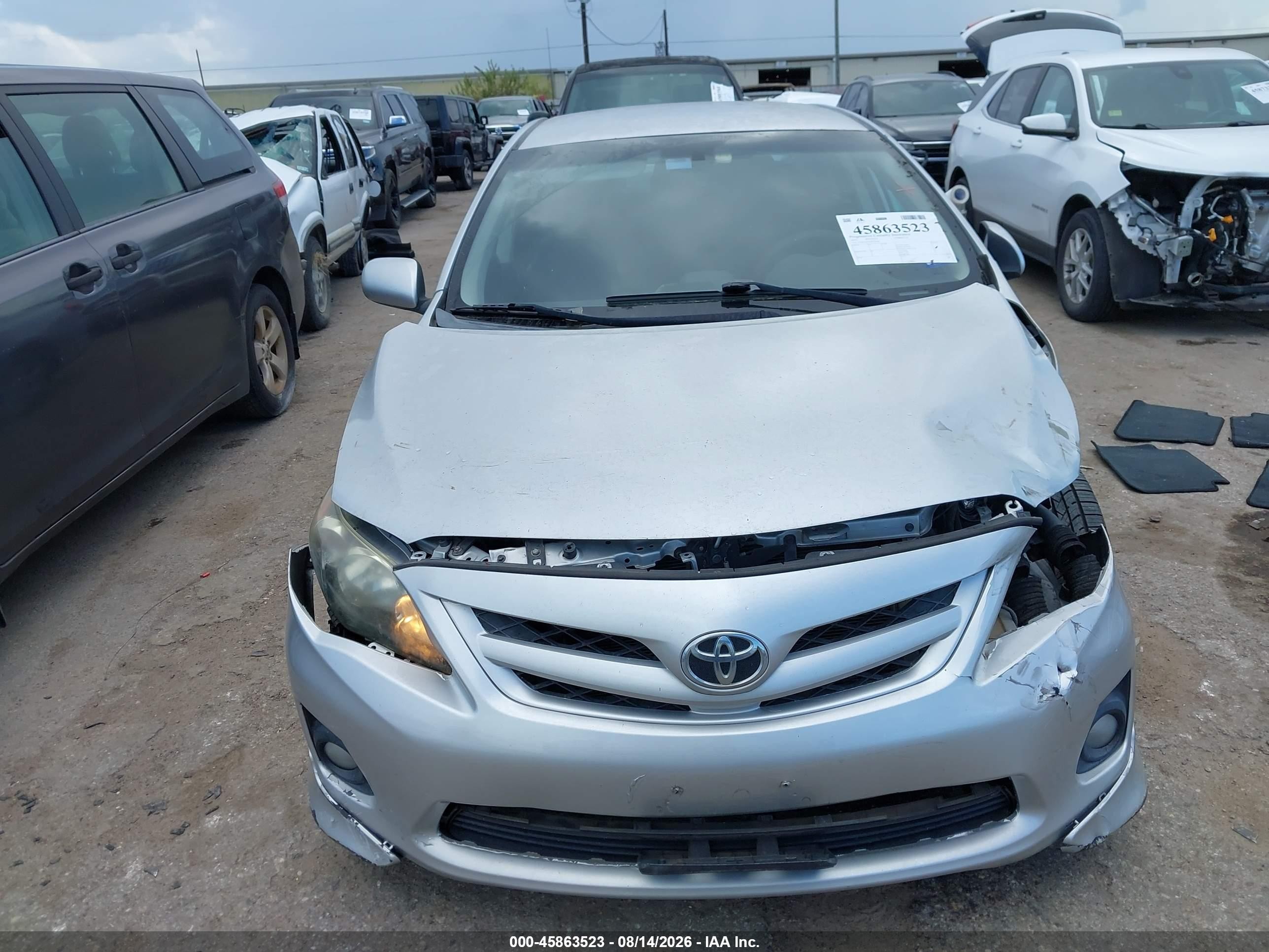2013 Toyota Corolla S Silver vin: 5YFBU4EE5DP179558
