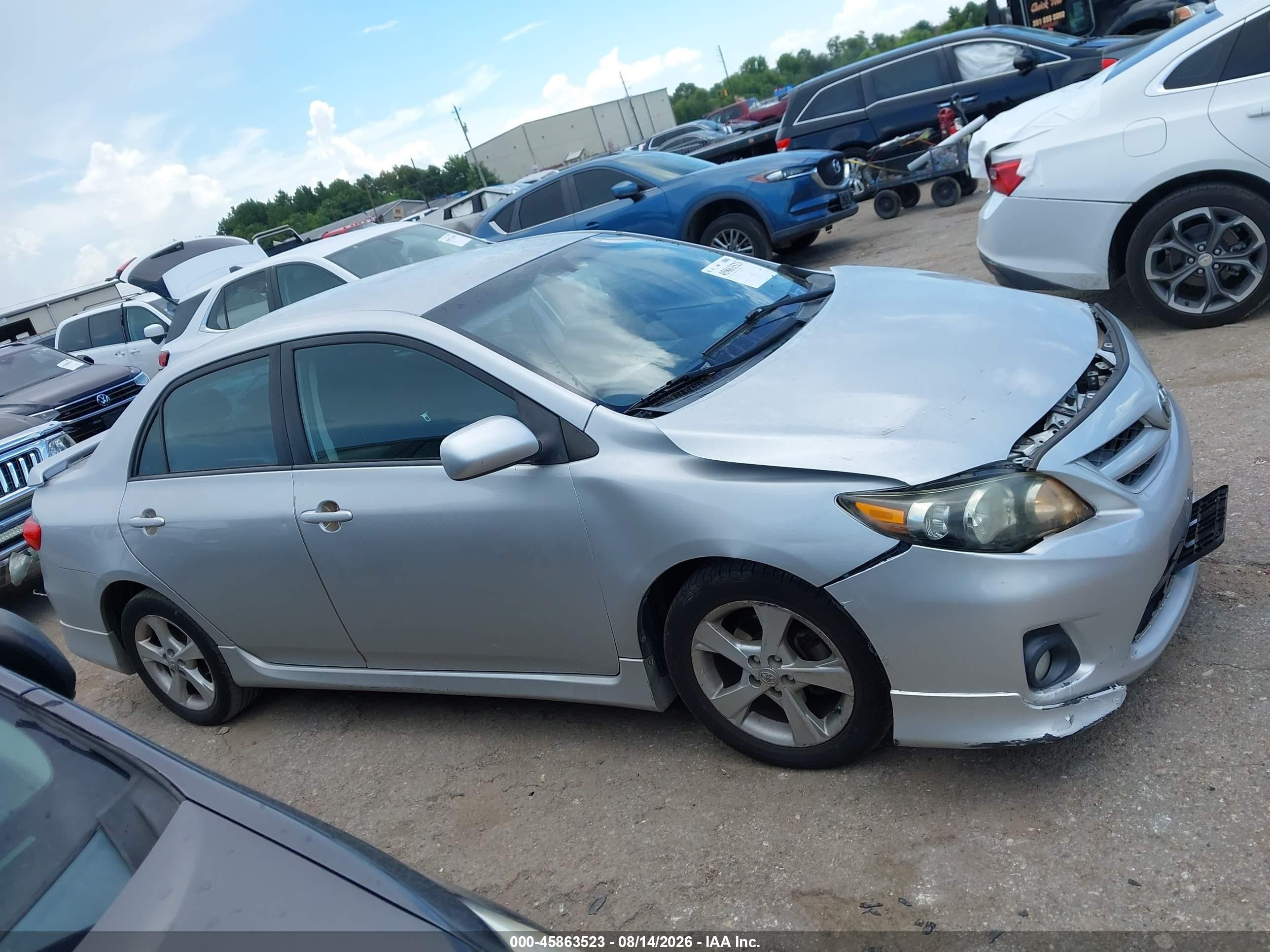 2013 Toyota Corolla S Silver vin: 5YFBU4EE5DP179558