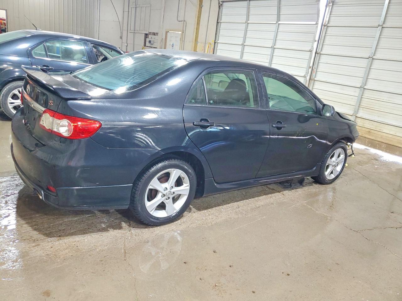 2013 Toyota Corolla S Black vin: 5YFBU4EE5DP187403