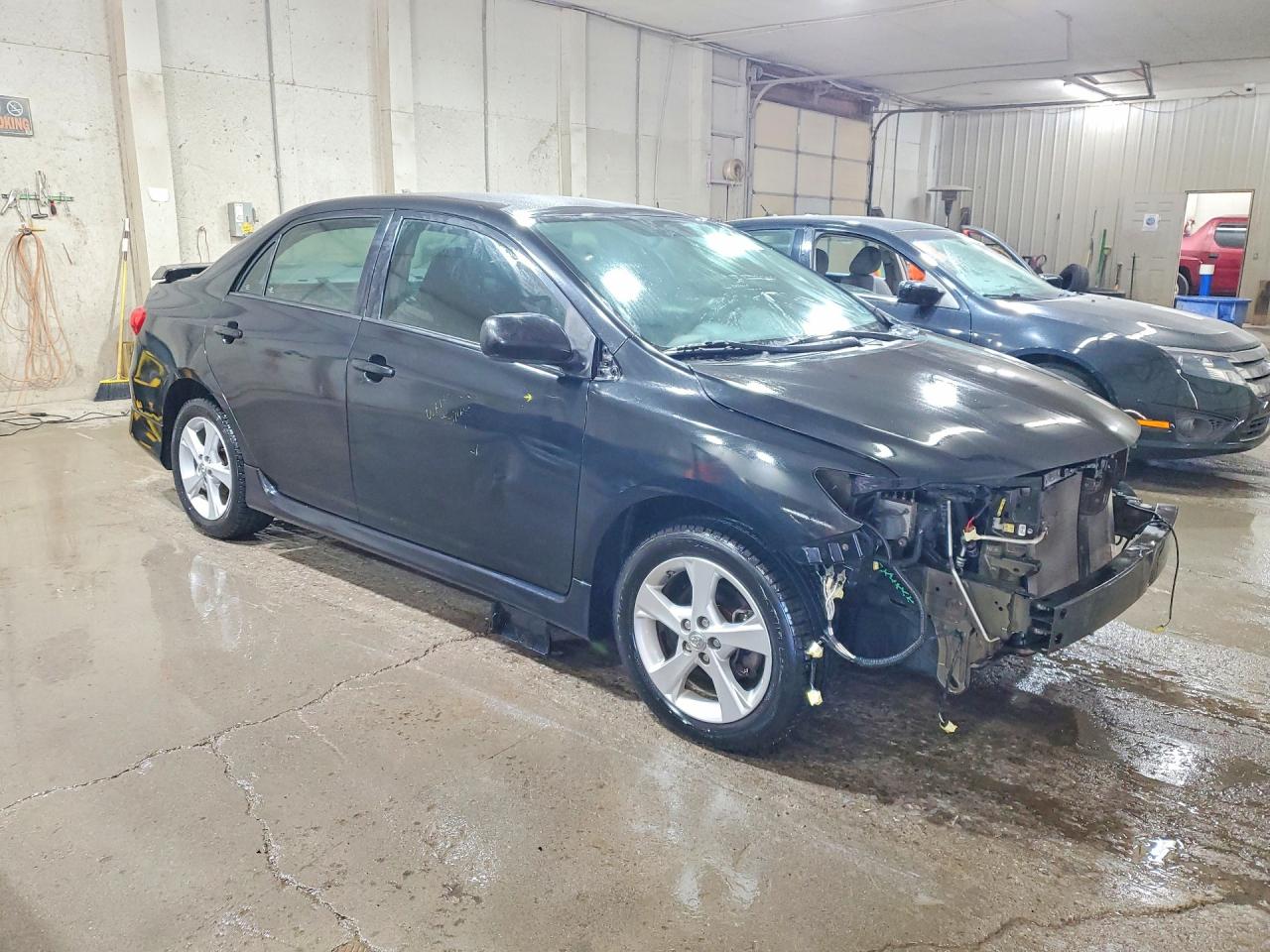 2013 Toyota Corolla S Black vin: 5YFBU4EE5DP187403
