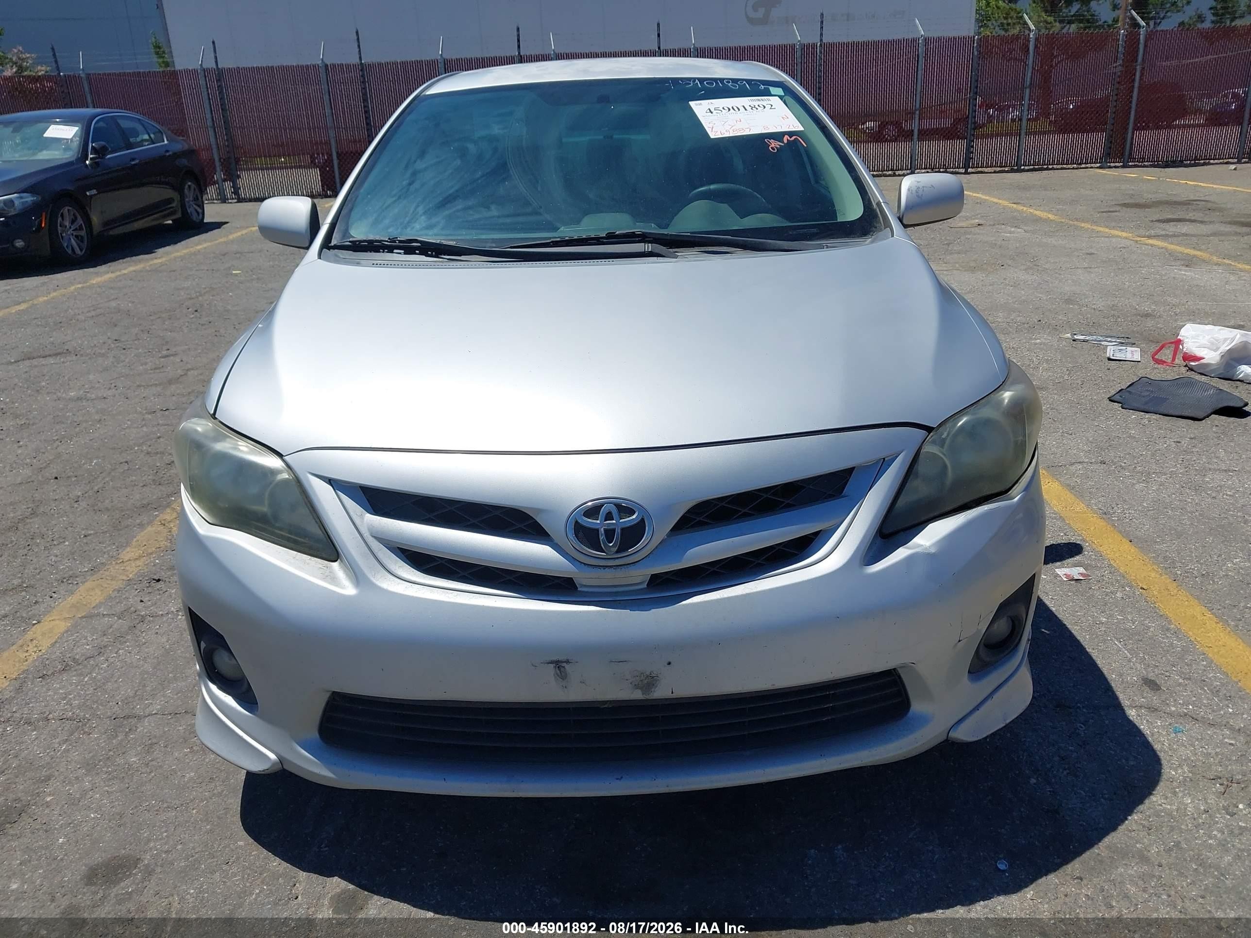 2013 Toyota Corolla S Silver vin: 5YFBU4EE5DP188003