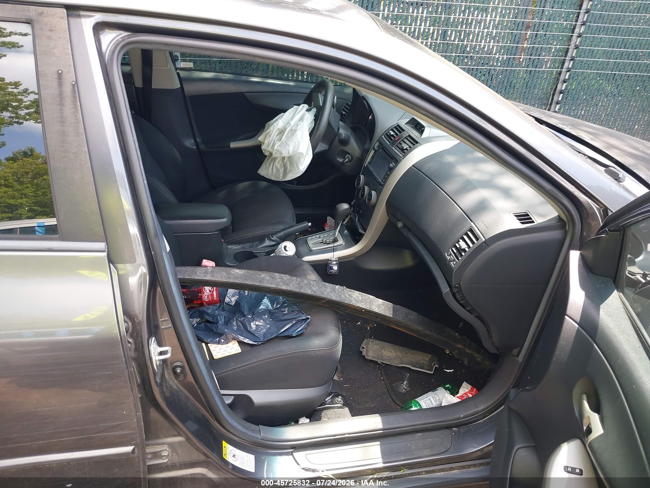 2013 Toyota Corolla S Gray vin: 5YFBU4EE5DP197588