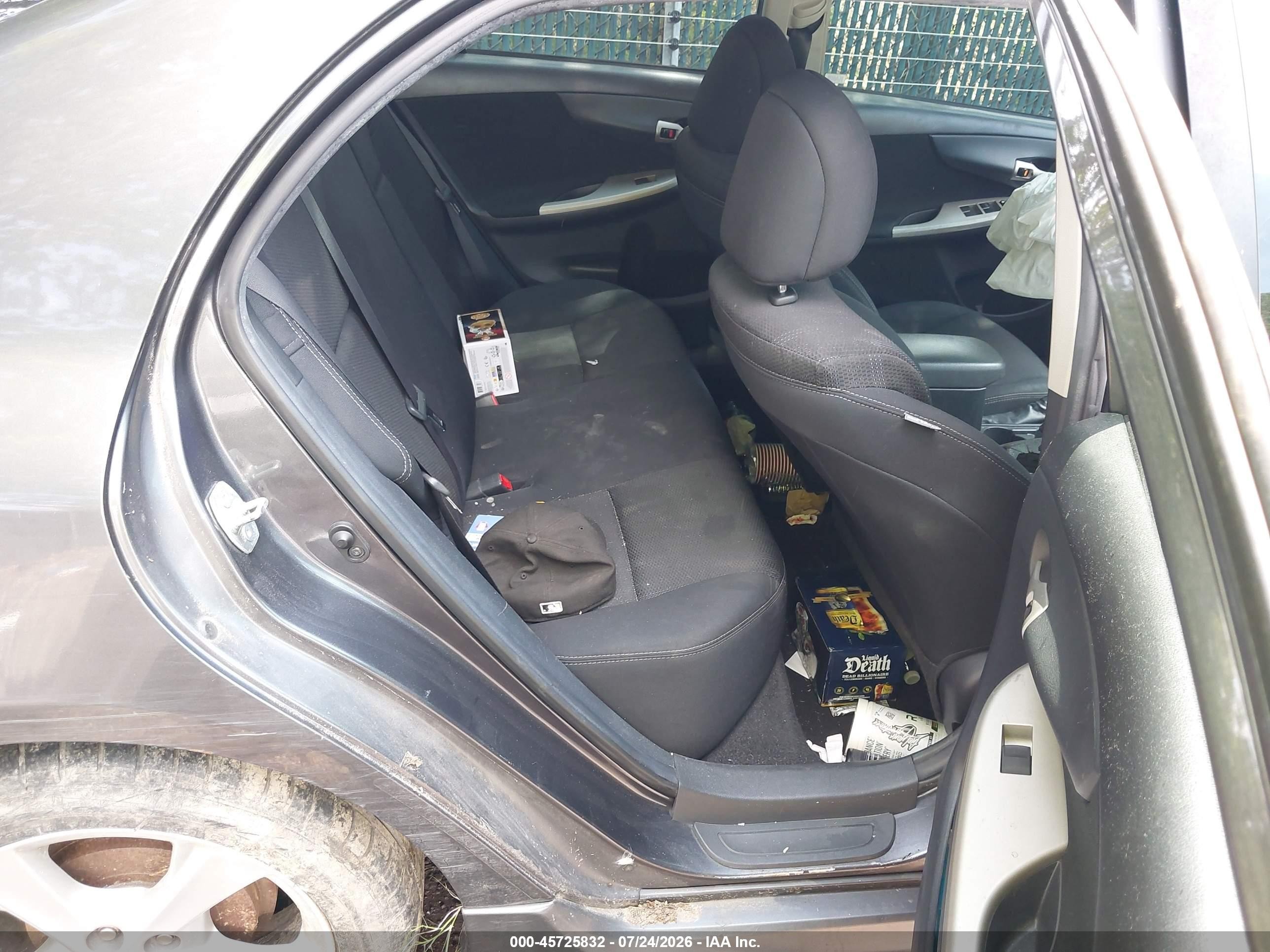 2013 Toyota Corolla S Gray vin: 5YFBU4EE5DP197588