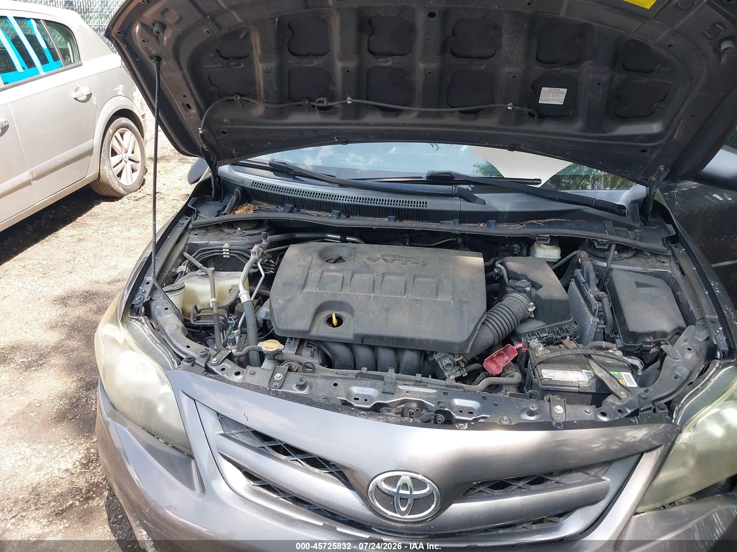 2013 Toyota Corolla S Gray vin: 5YFBU4EE5DP197588