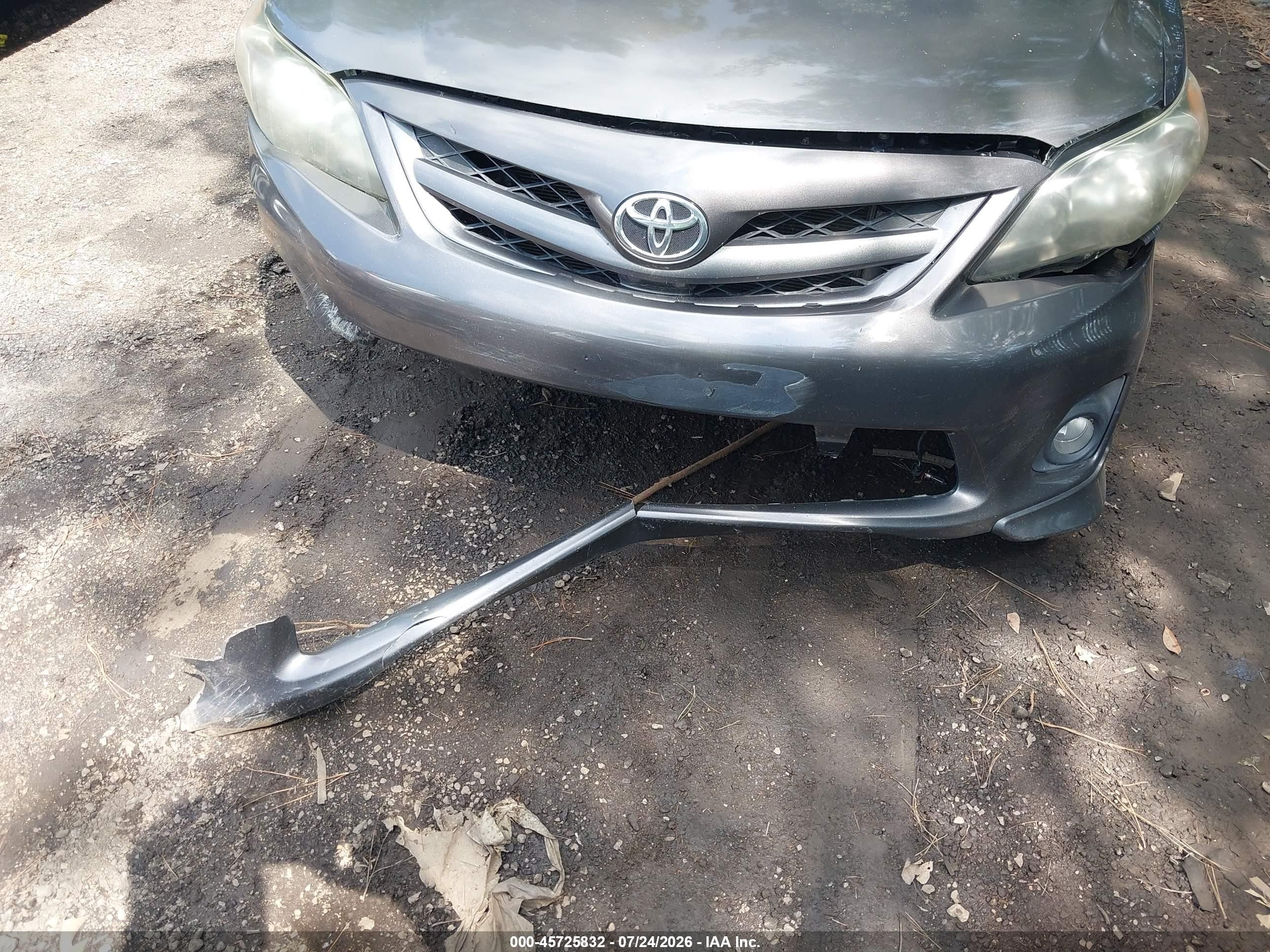2013 Toyota Corolla S Gray vin: 5YFBU4EE5DP197588