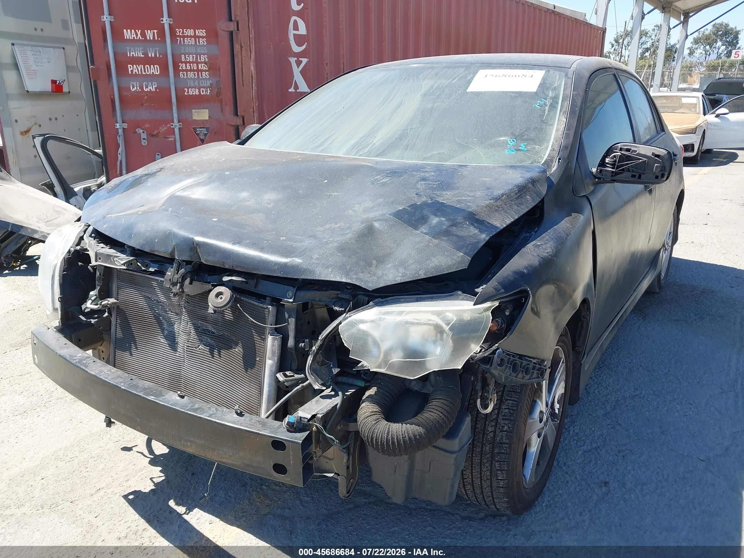 2013 Toyota Corolla S Black vin: 5YFBU4EE5DP199454