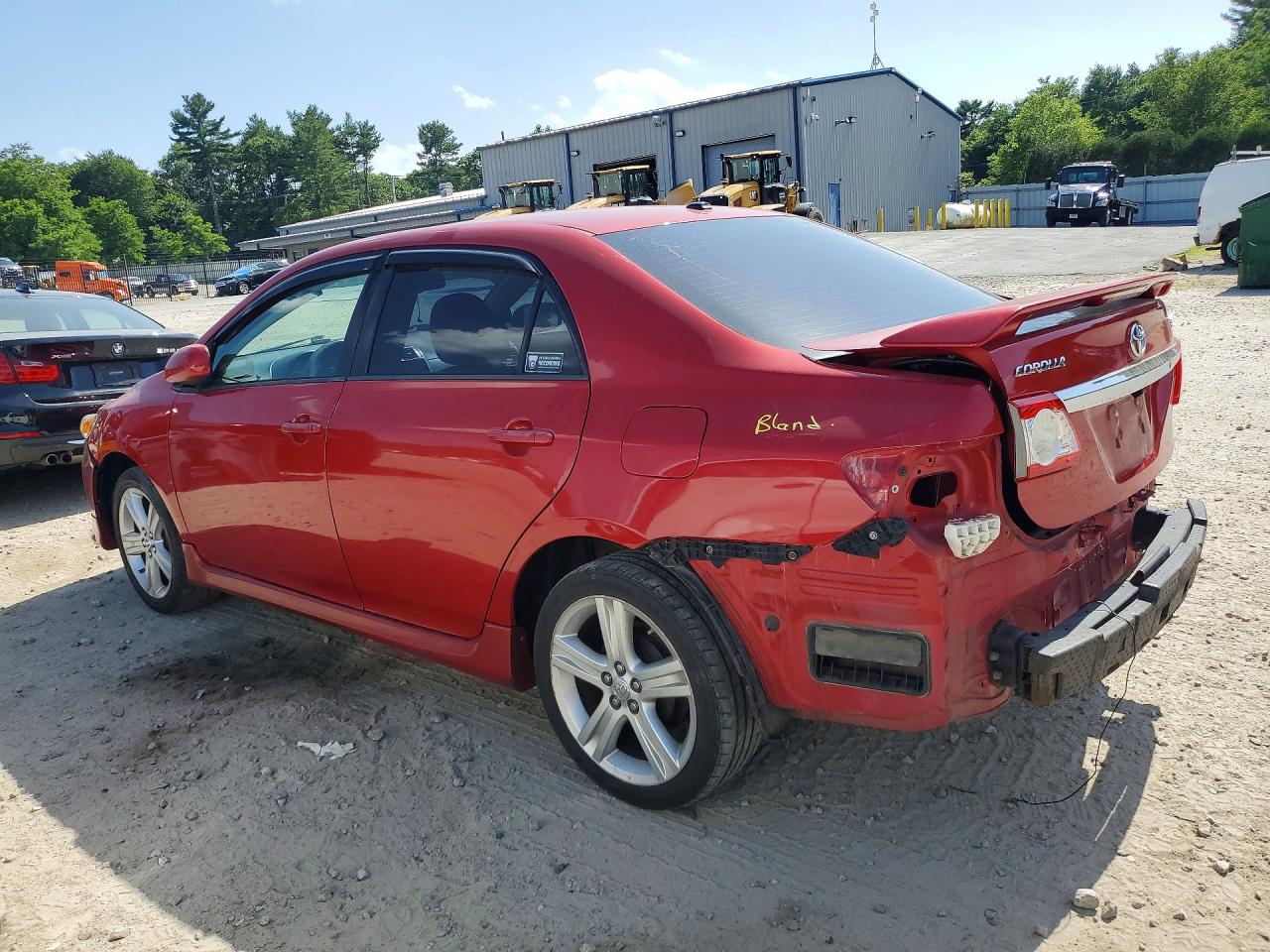2013 Toyota Corolla S Red vin: 5YFBU4EE5DP202112