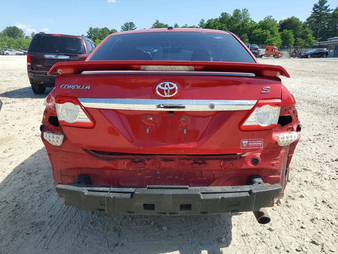 2013 Toyota Corolla S Red vin: 5YFBU4EE5DP202112