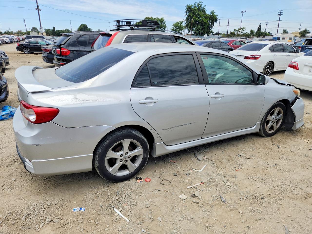 2013 Toyota Corolla S Silver vin: 5YFBU4EE5DP207116