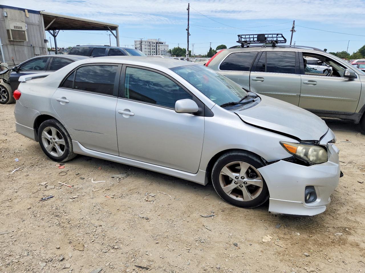 2013 Toyota Corolla S Silver vin: 5YFBU4EE5DP207116