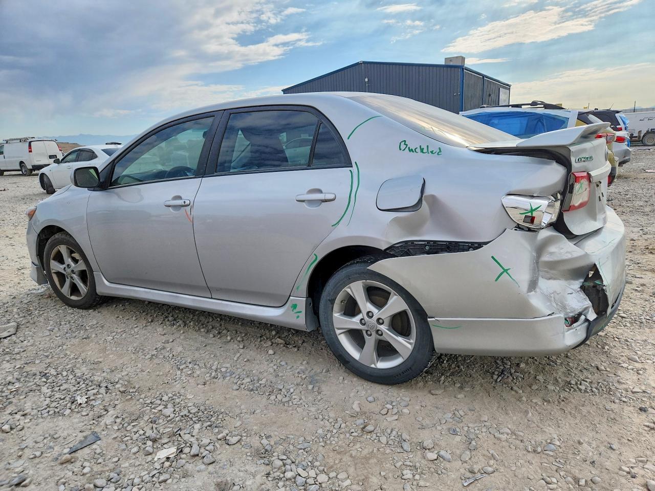 2013 Toyota Corolla S Silver vin: 5YFBU4EE5DP208539
