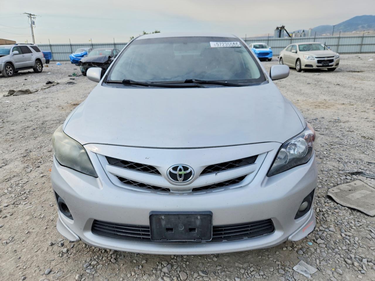 2013 Toyota Corolla S Silver vin: 5YFBU4EE5DP208539