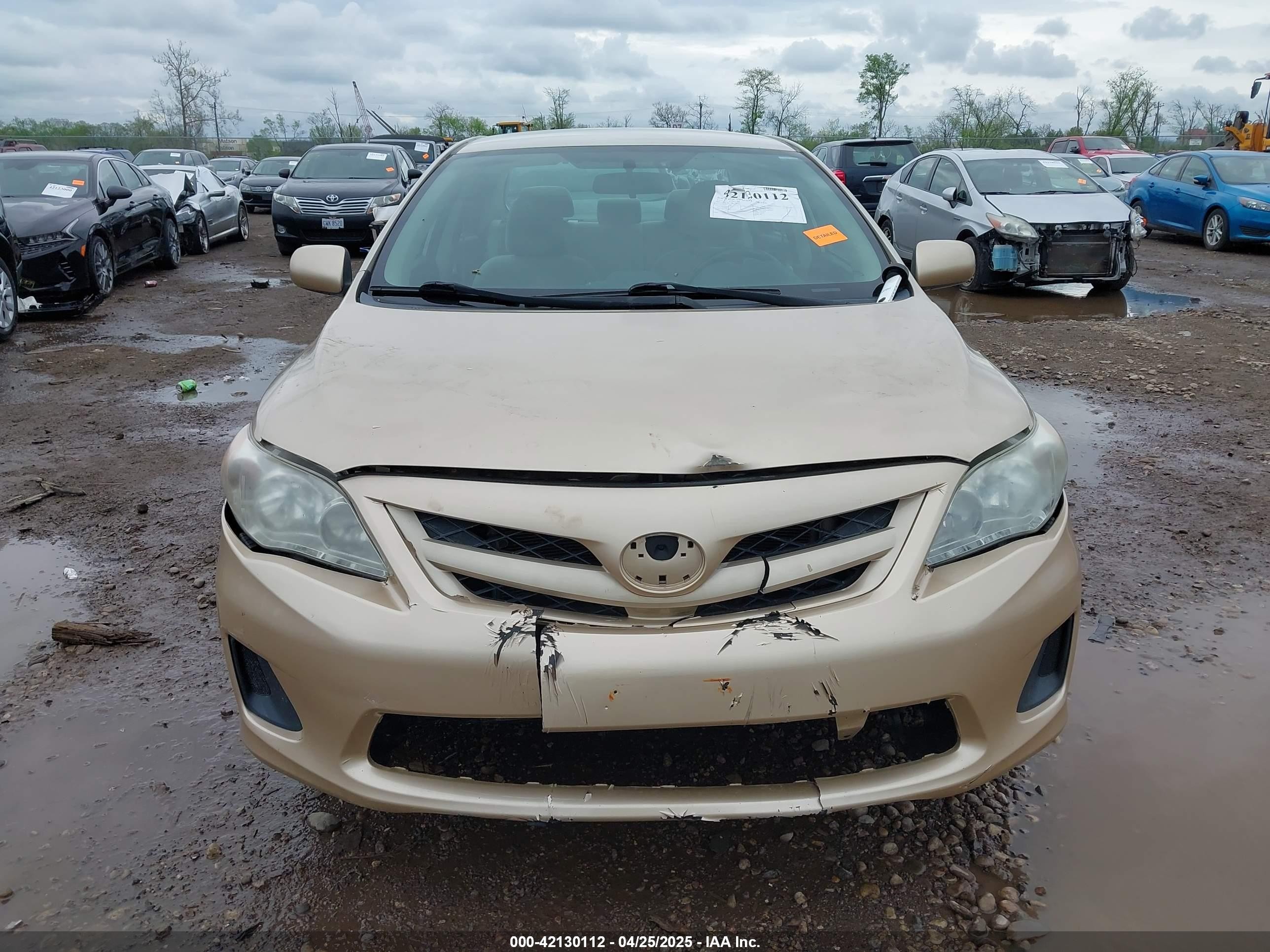 2013 Toyota Corolla L Золотой vin: 5YFBU4EE5DP215796