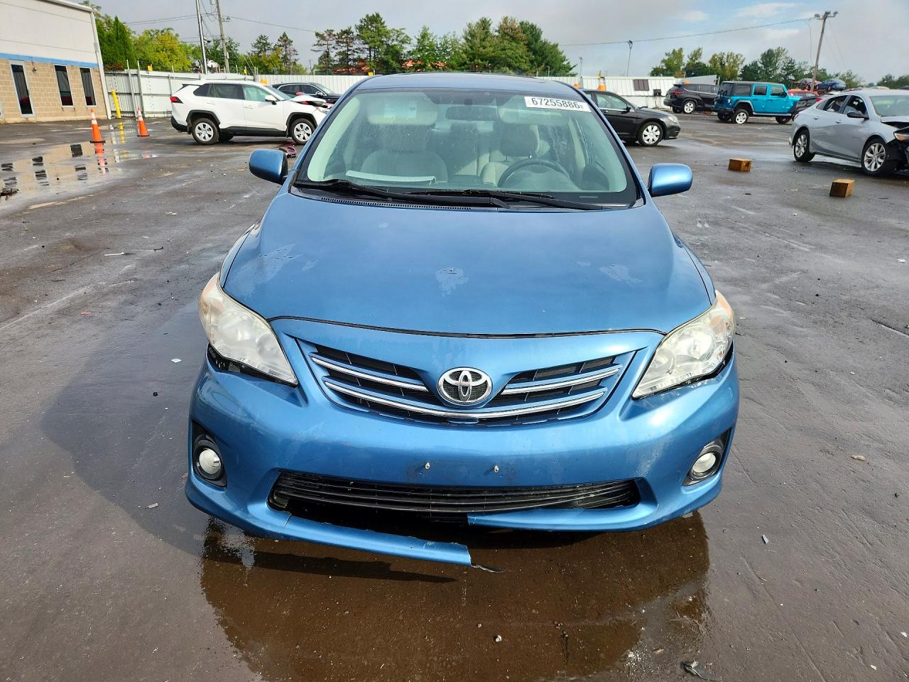 2013 Toyota Corolla Le Blue vin: 5YFBU4EE5DP219038