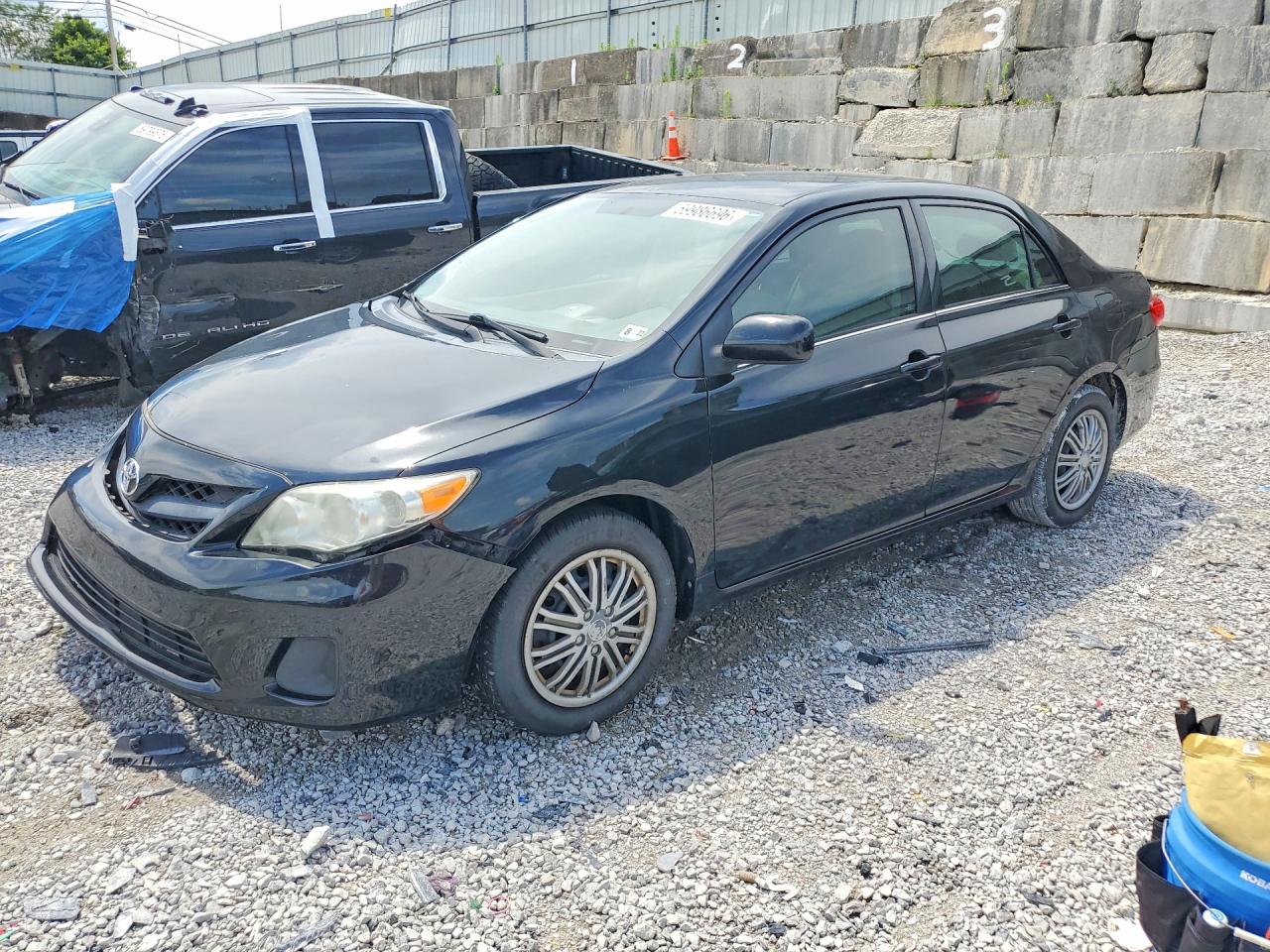 2013 Toyota Corolla Le Black vin: 5YFBU4EE5DP223154