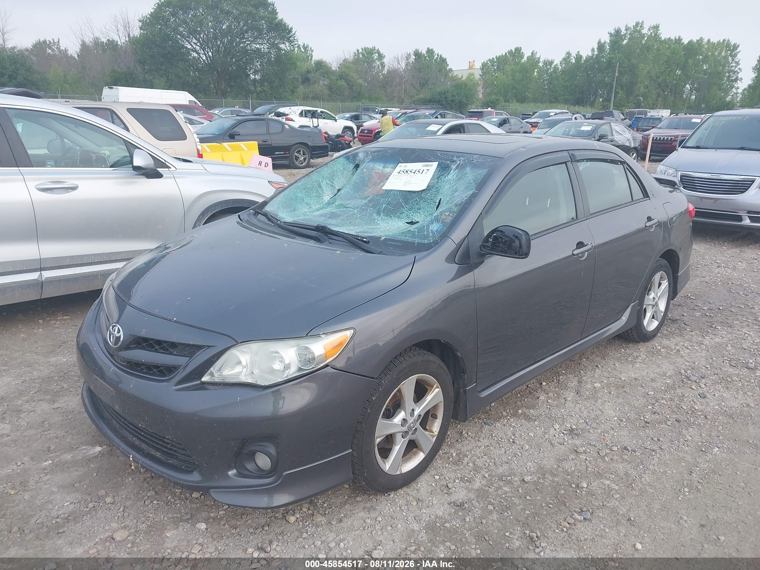 2012 Toyota Corolla S Gray vin: 5YFBU4EE6CP006291