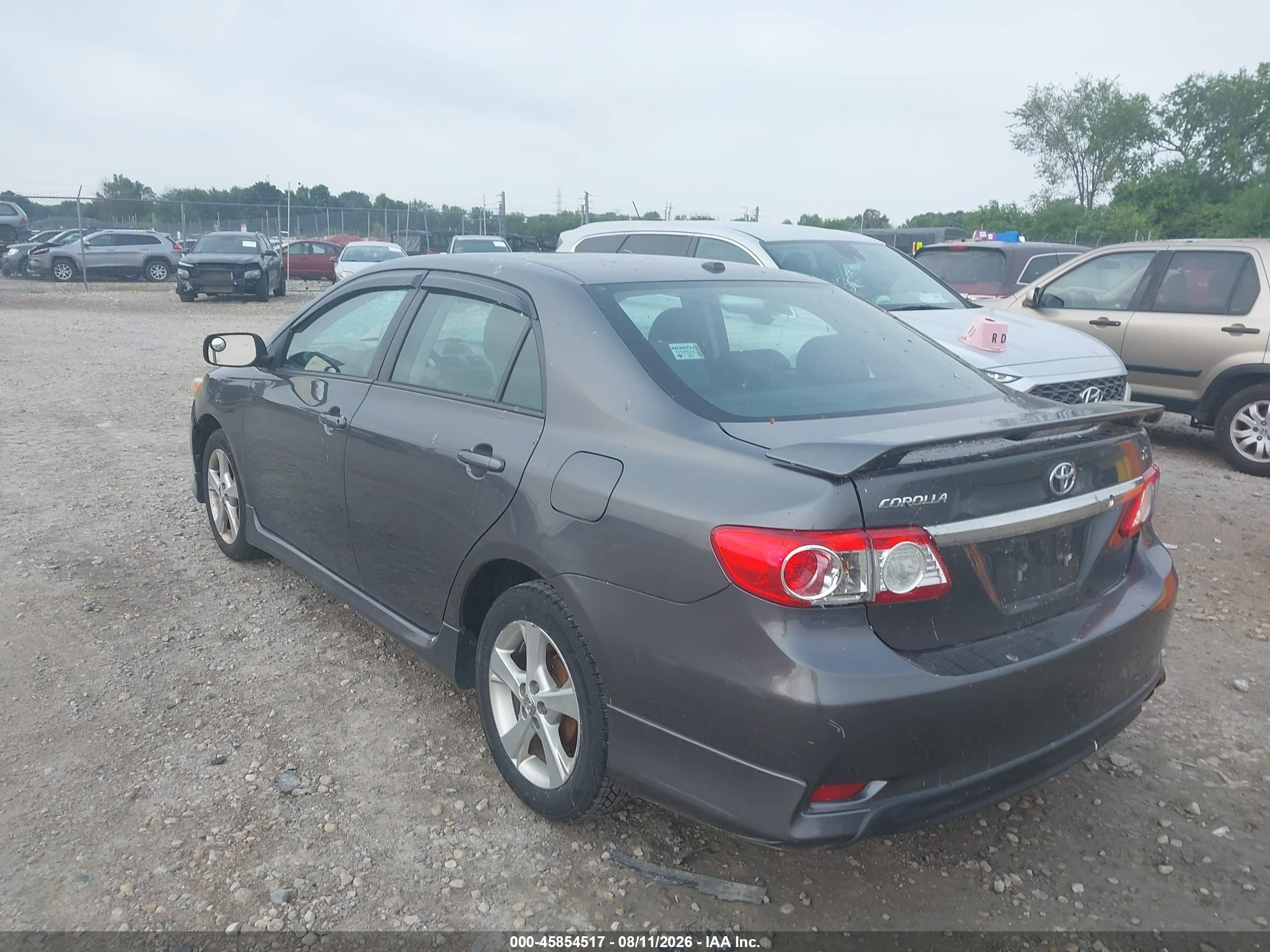 2012 Toyota Corolla S Gray vin: 5YFBU4EE6CP006291