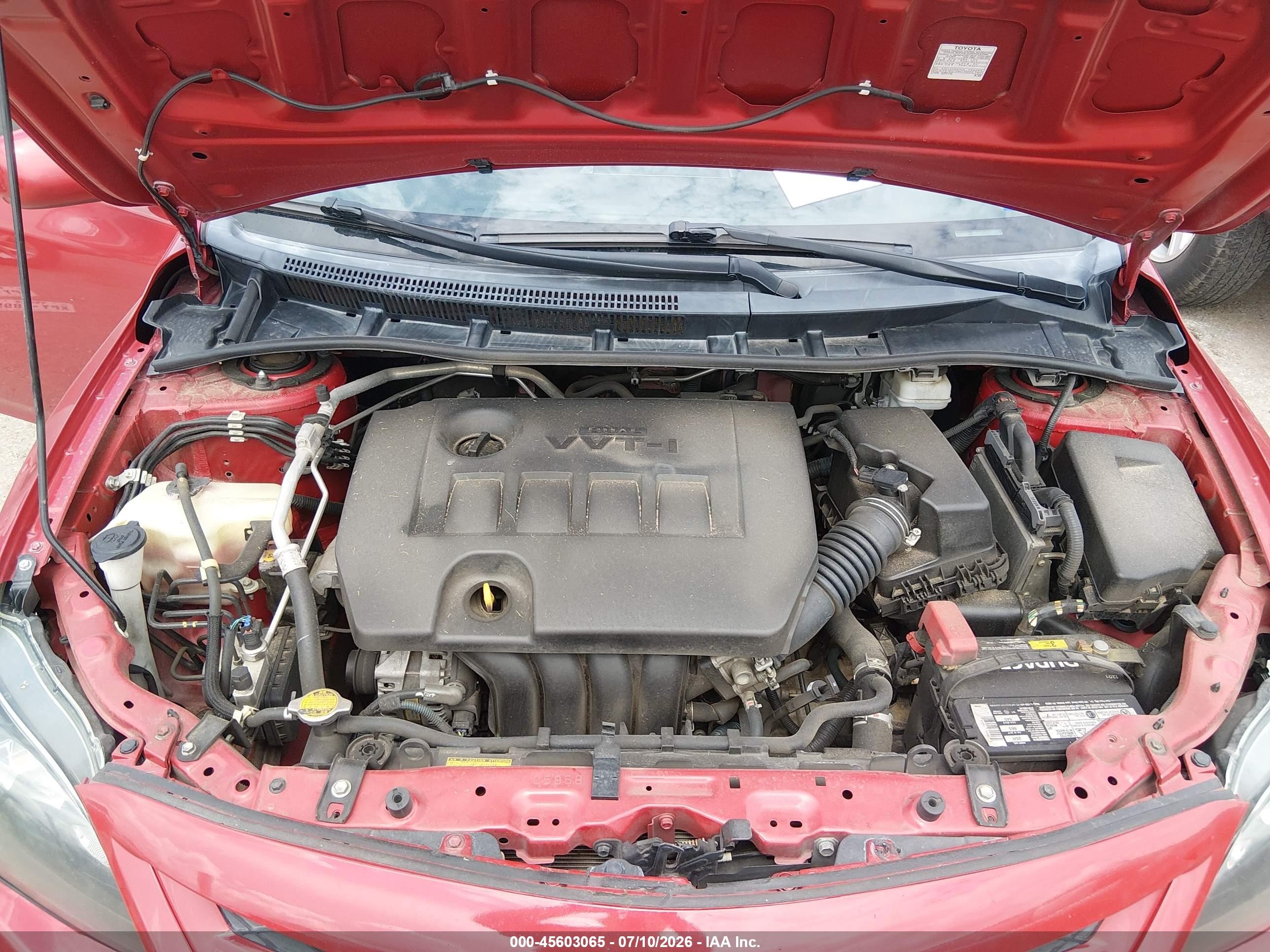 2012 Toyota Corolla S Red vin: 5YFBU4EE6CP006761