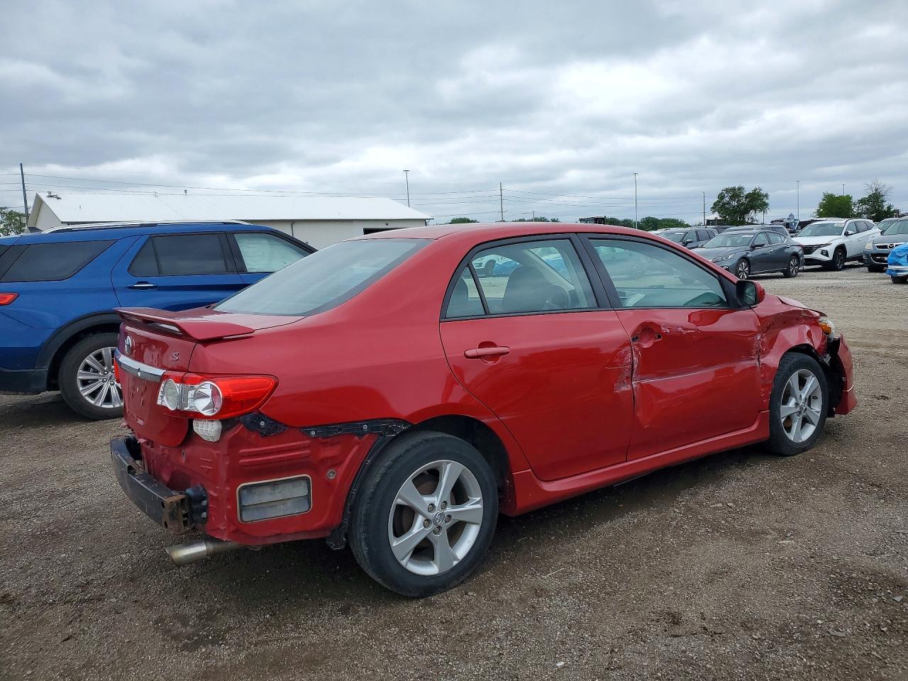 2012 Toyota Corolla S Red vin: 5YFBU4EE6CP013354