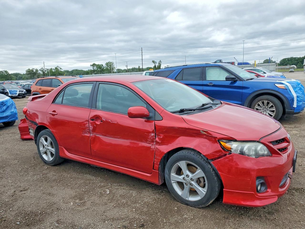 2012 Toyota Corolla S Red vin: 5YFBU4EE6CP013354