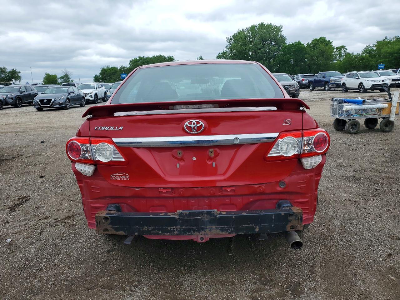 2012 Toyota Corolla S Red vin: 5YFBU4EE6CP013354