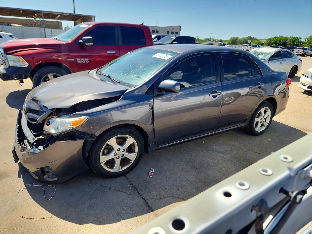 2012 Toyota Corolla Le Gray vin: 5YFBU4EE6CP013483