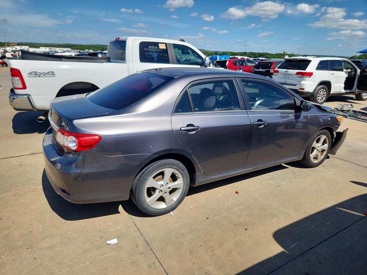 2012 Toyota Corolla Le Gray vin: 5YFBU4EE6CP013483