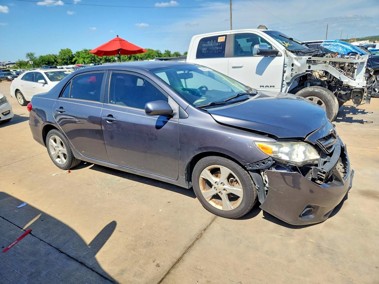 2012 Toyota Corolla Le Gray vin: 5YFBU4EE6CP013483
