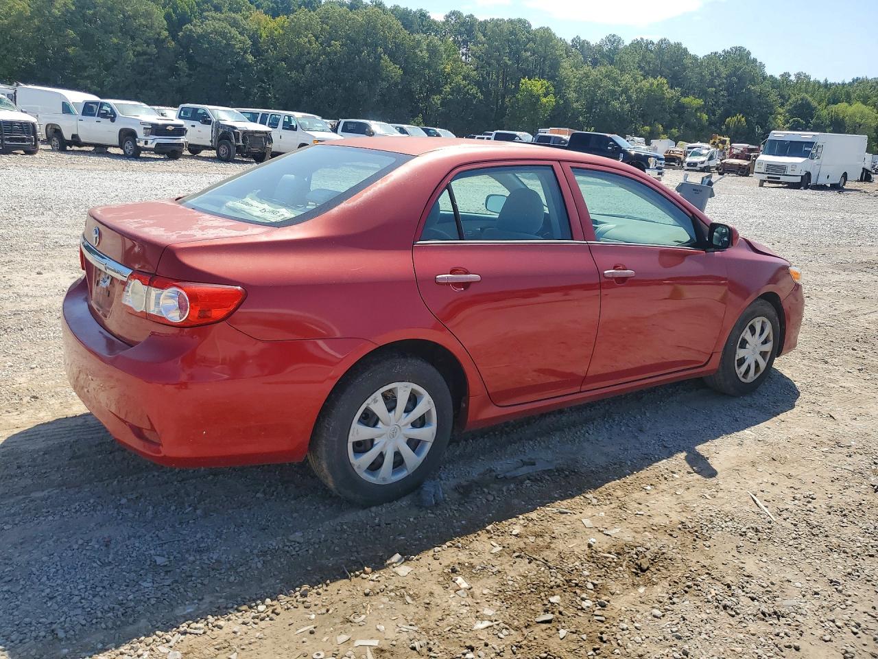 2012 Toyota Corolla L Red vin: 5YFBU4EE6CP024340