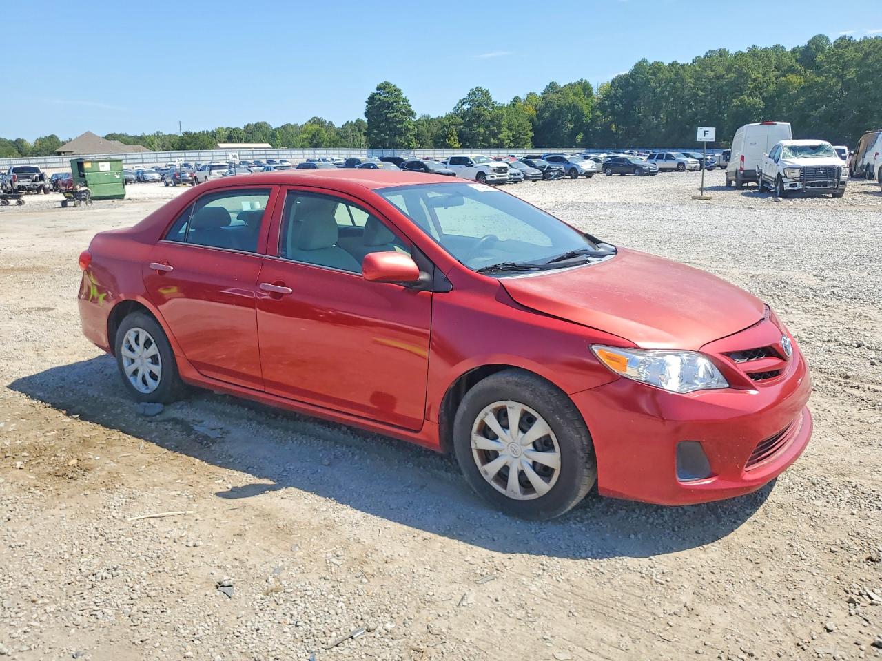 2012 Toyota Corolla L Red vin: 5YFBU4EE6CP024340