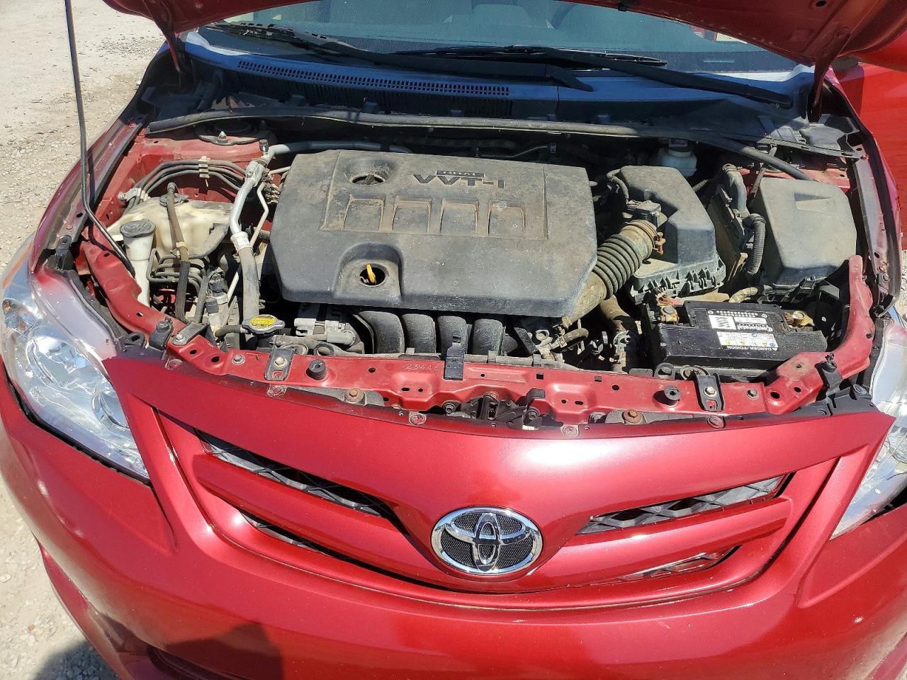 2012 Toyota Corolla L Red vin: 5YFBU4EE6CP024340