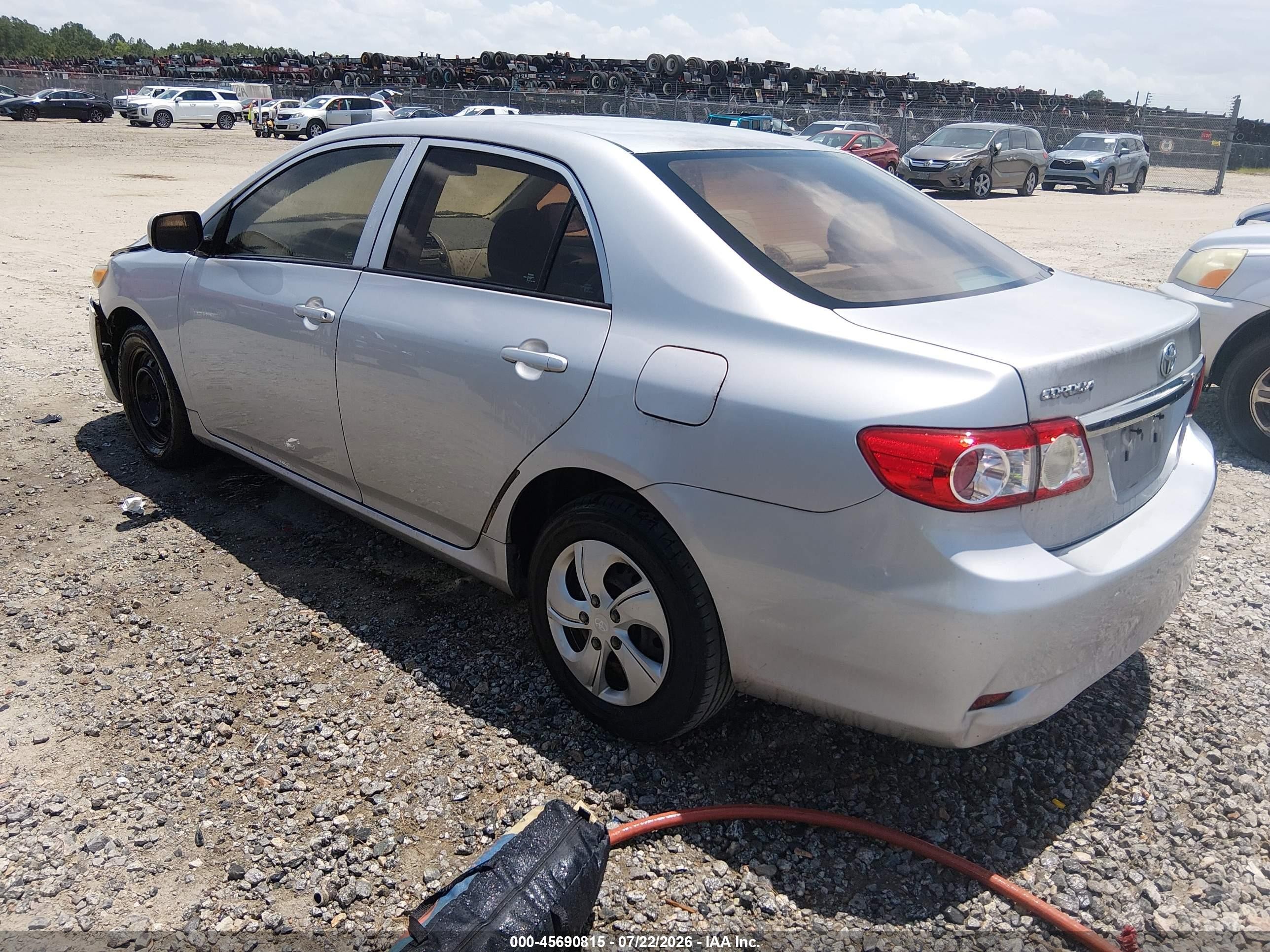 2012 Toyota Corolla L Silver vin: 5YFBU4EE6CP025259