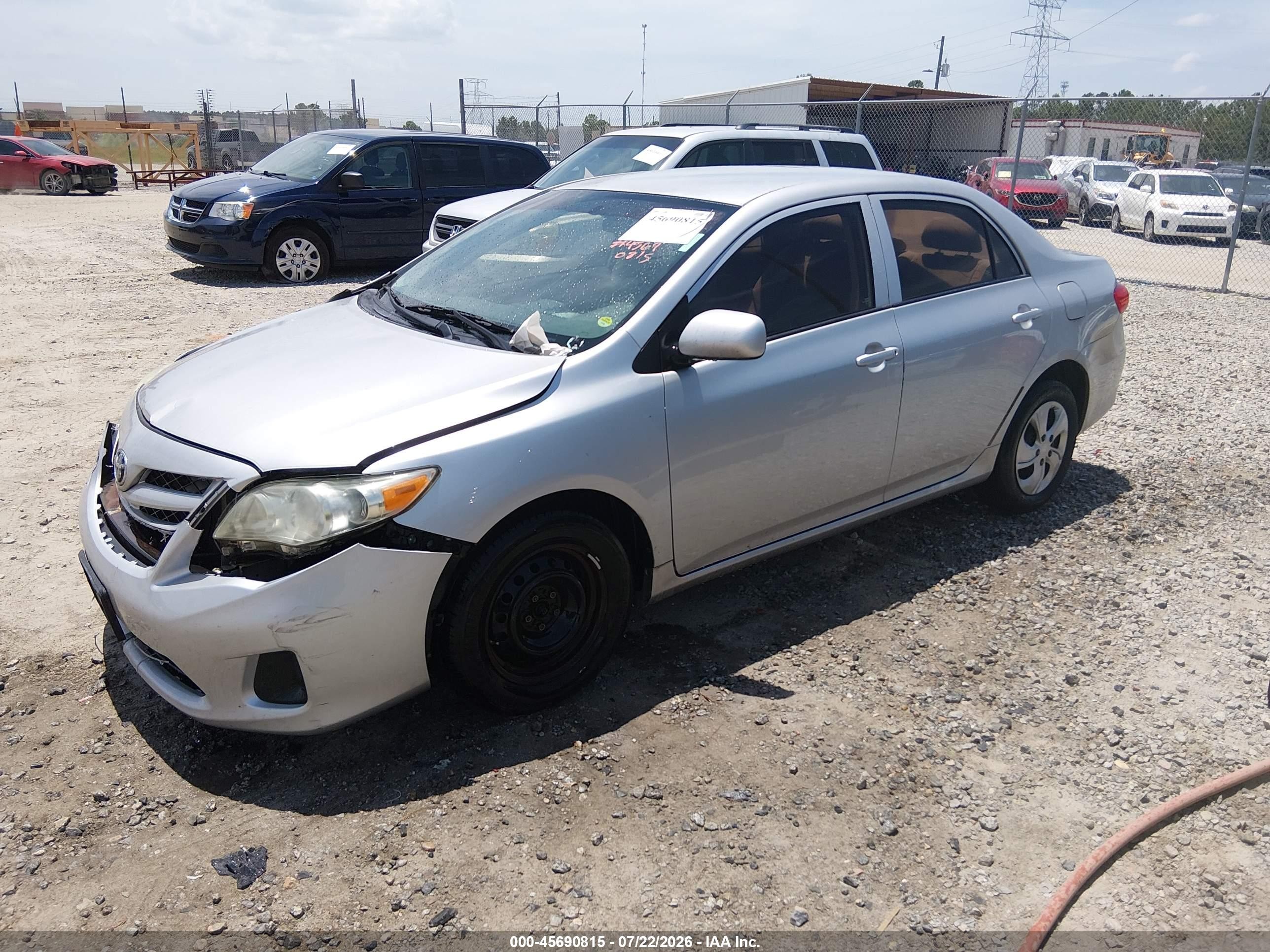 2012 Toyota Corolla L Silver vin: 5YFBU4EE6CP025259