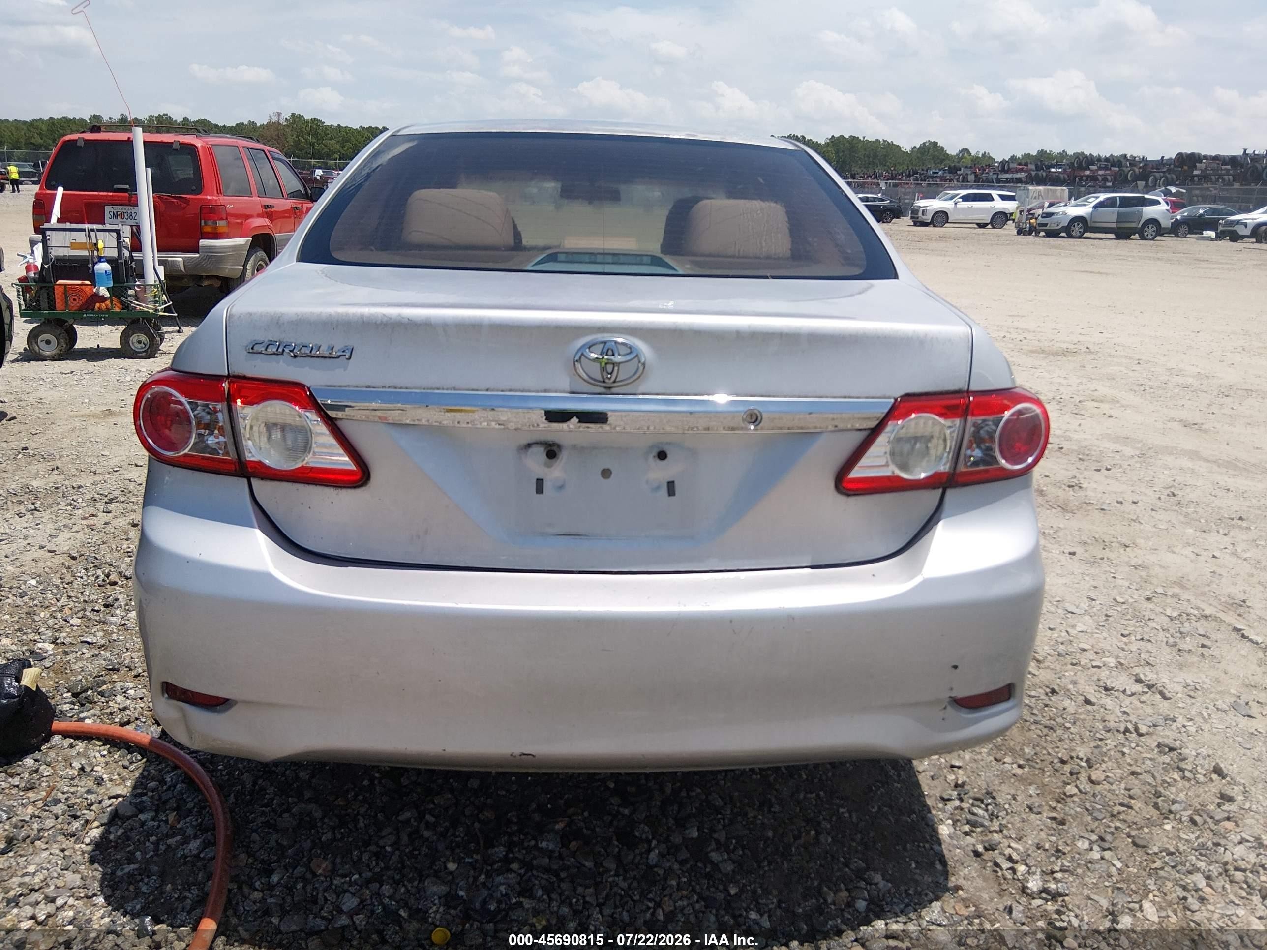 2012 Toyota Corolla L Silver vin: 5YFBU4EE6CP025259