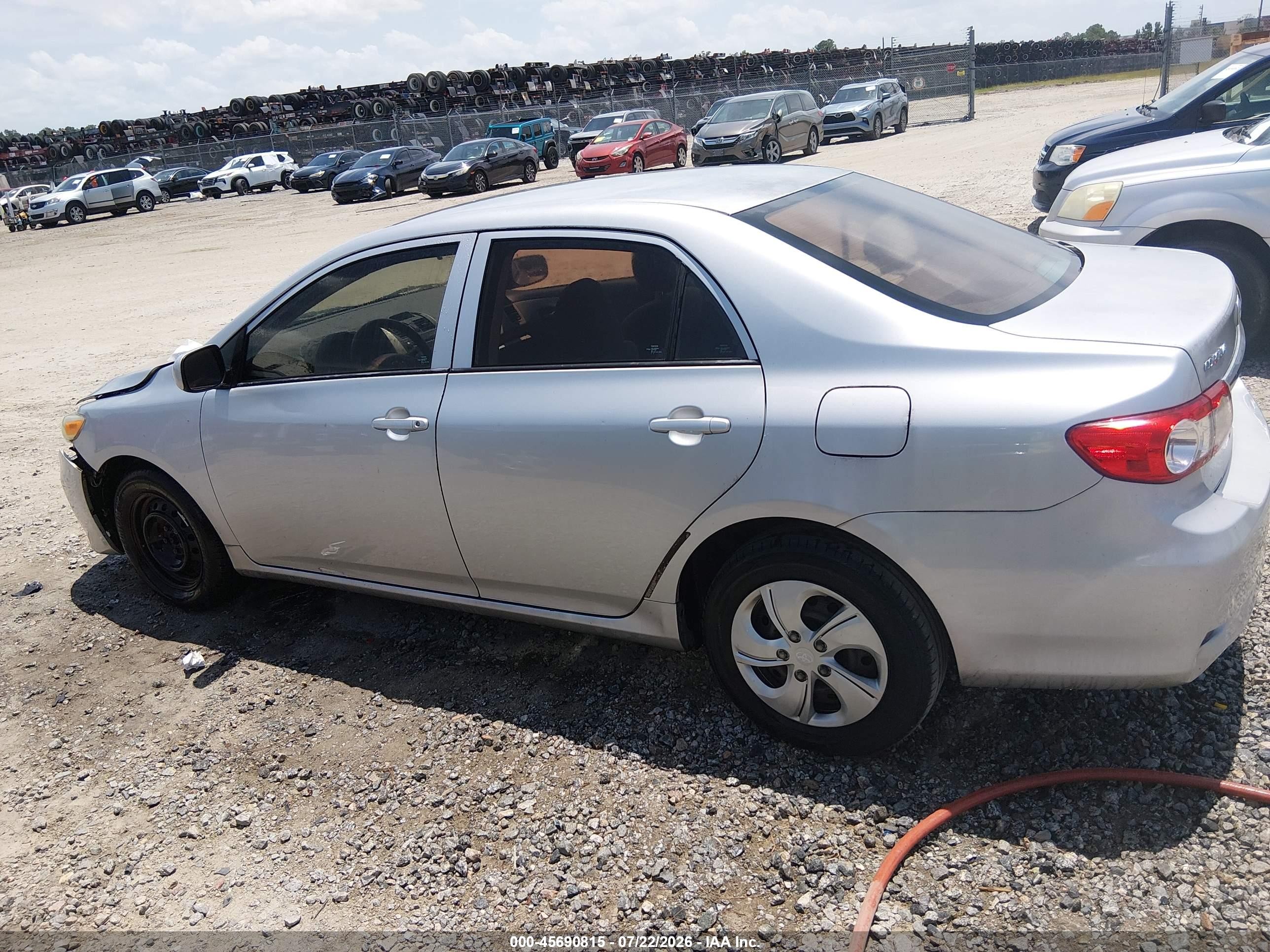 2012 Toyota Corolla L Silver vin: 5YFBU4EE6CP025259