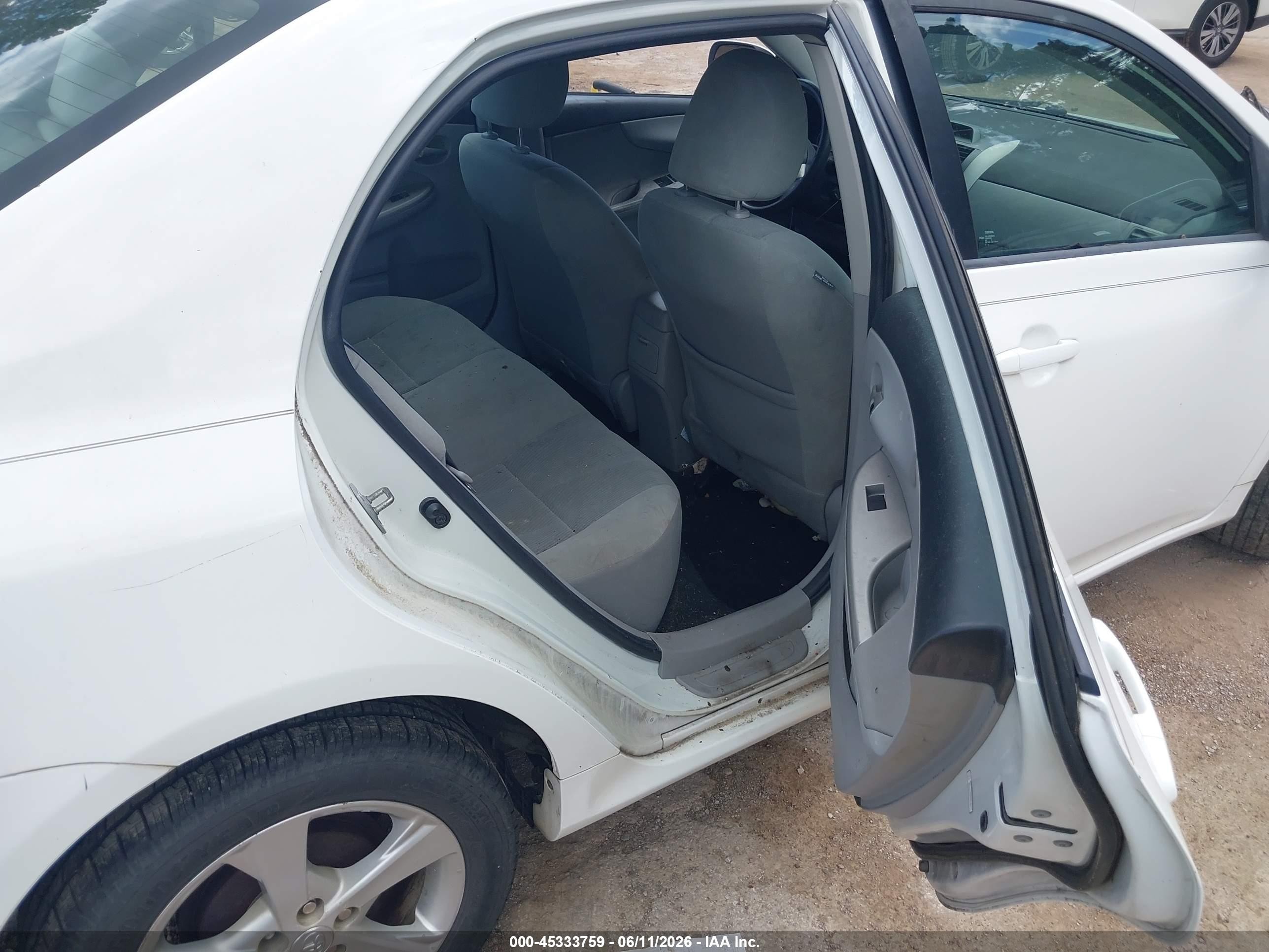 2012 Toyota Corolla Le Белый vin: 5YFBU4EE6CP029540